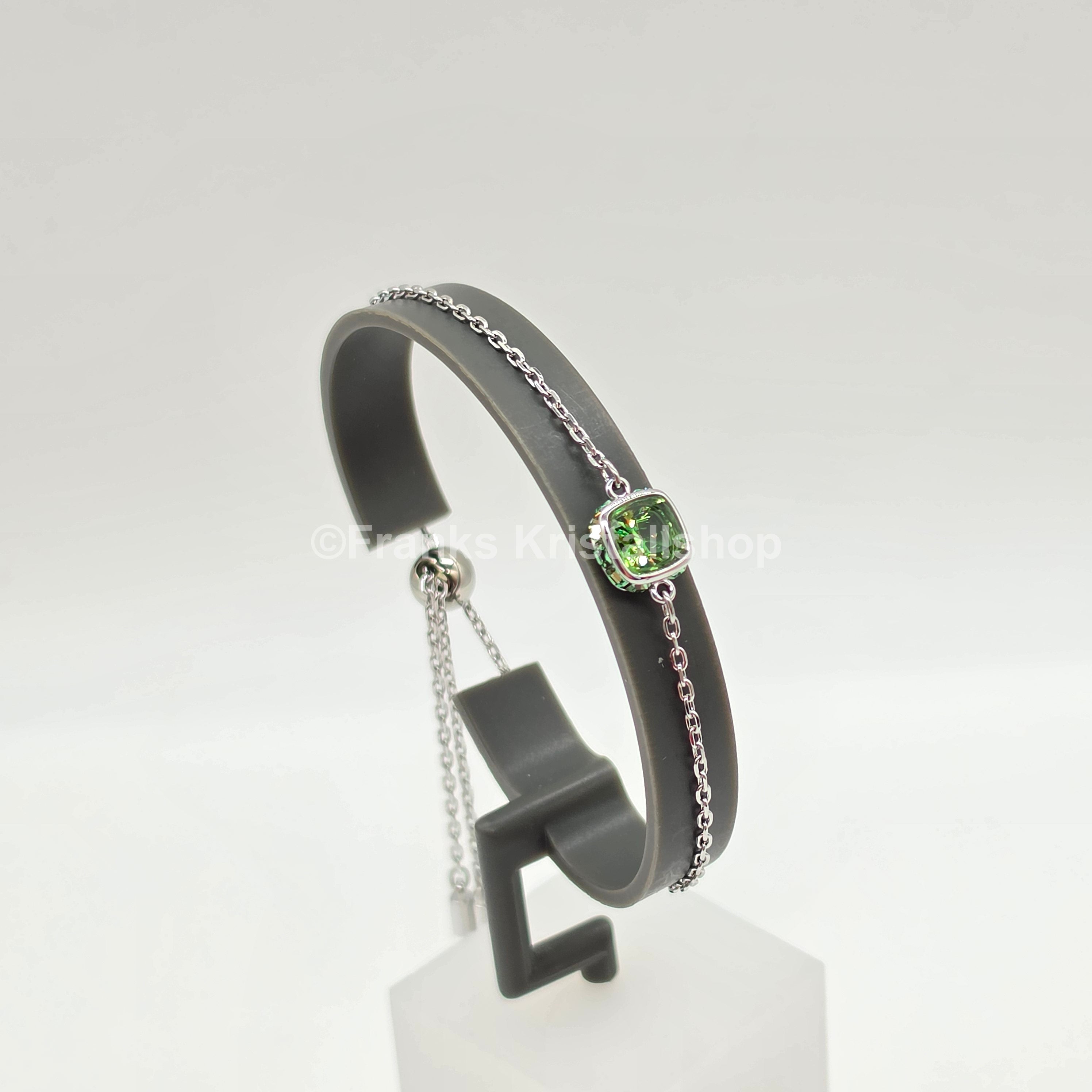 SWAROVSKI Birthstone Armband August, Grün, Hellgrün, Rhodiniert 5692882
