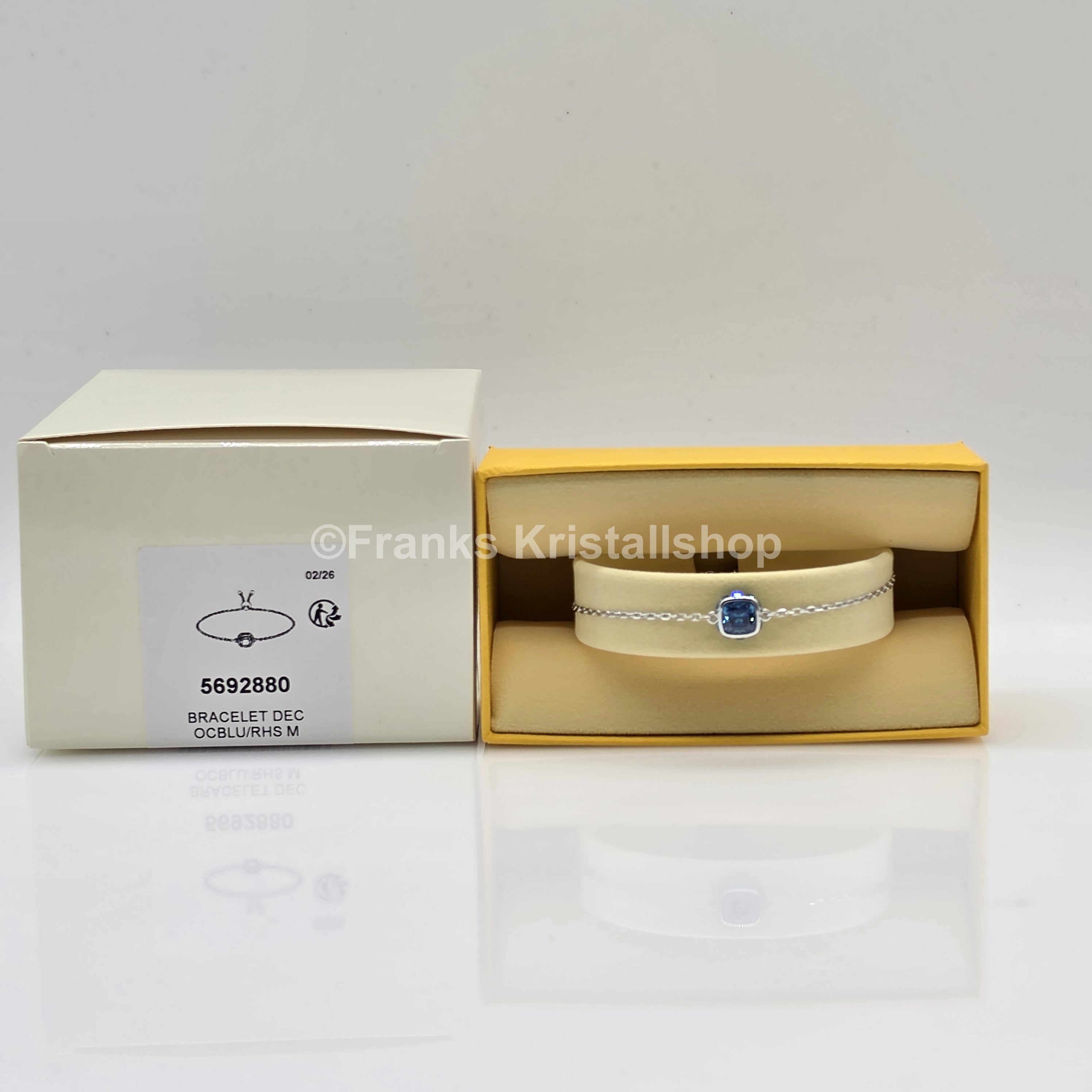 SWAROVSKI Birthstone Armband Dezember, Blau, Rhodiniert 5692880