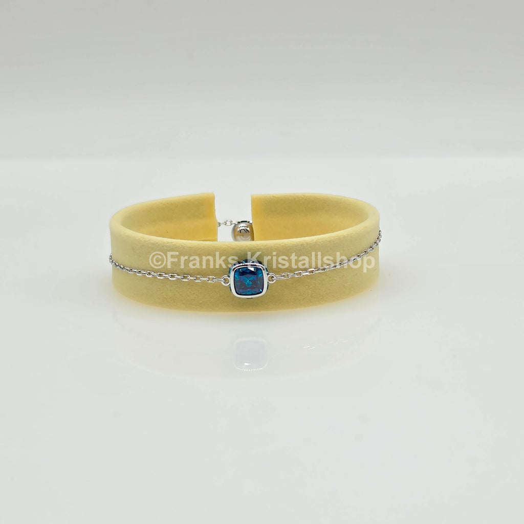 SWAROVSKI Birthstone Armband Dezember, Blau, Rhodiniert 5692880