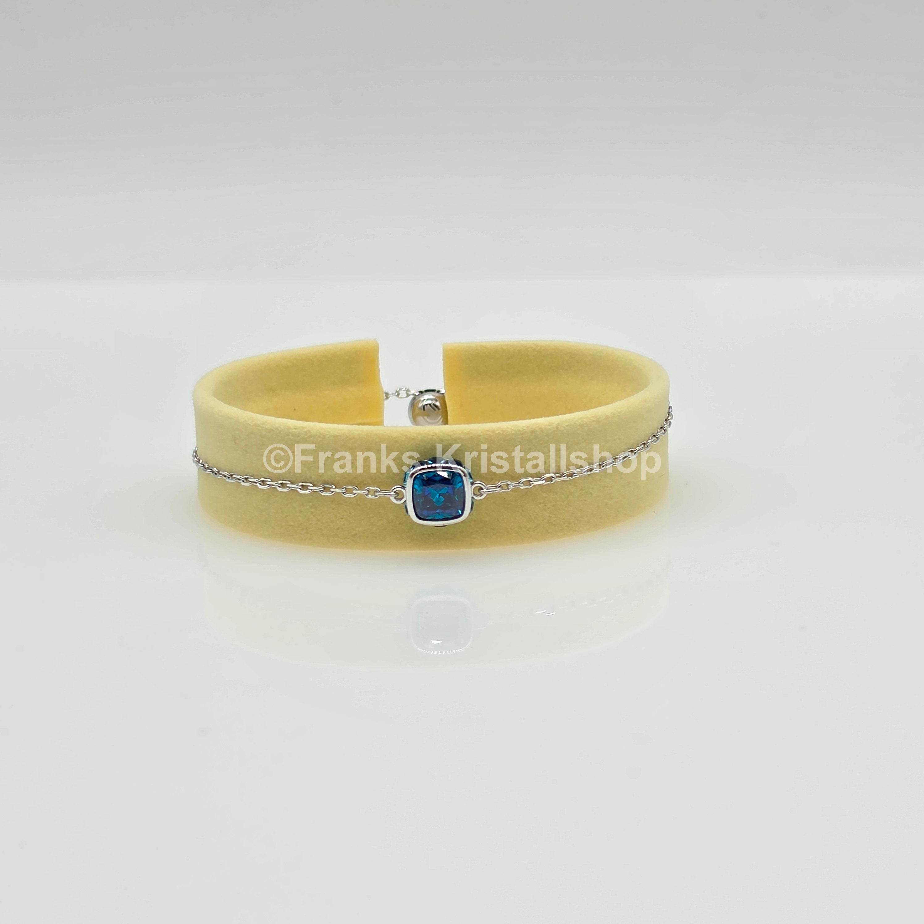 SWAROVSKI Birthstone Armband Dezember, Blau, Rhodiniert 5692880