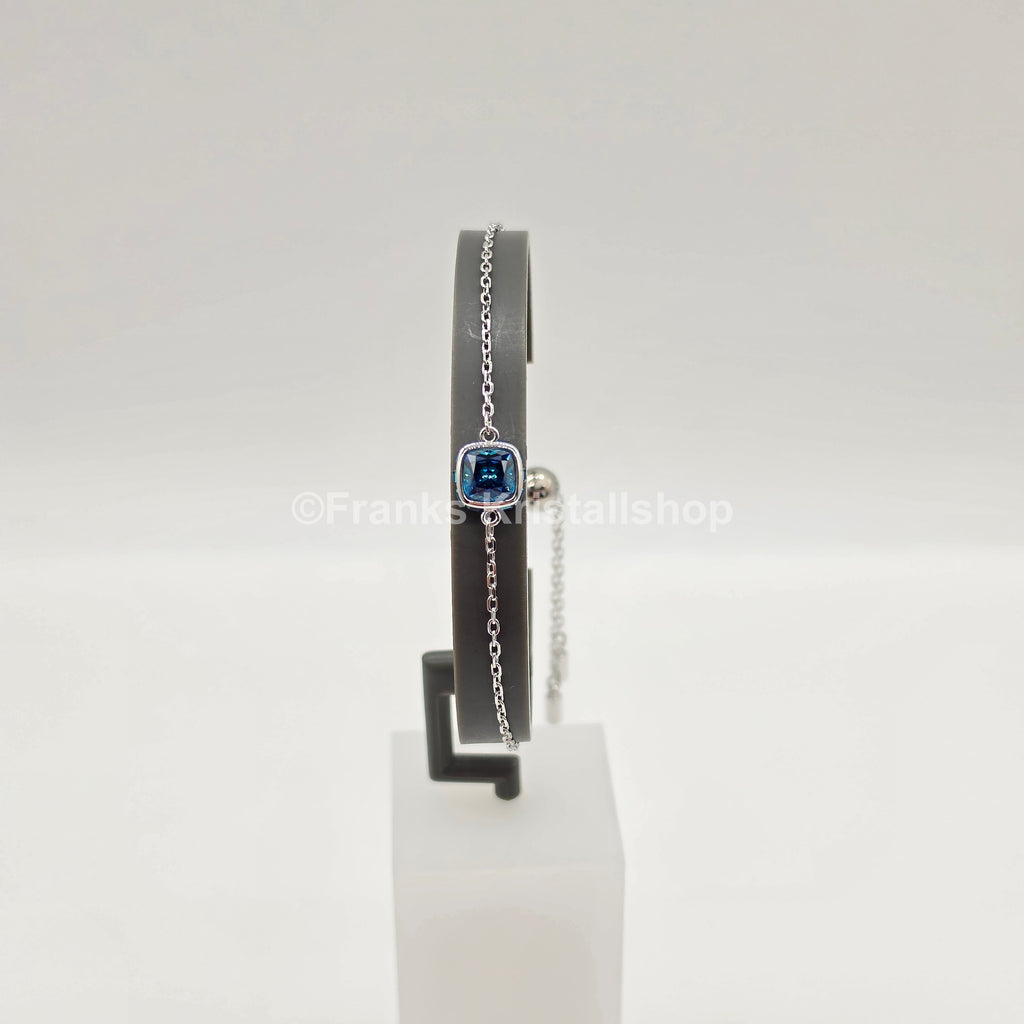 SWAROVSKI Birthstone Armband Dezember, Blau, Rhodiniert 5692880