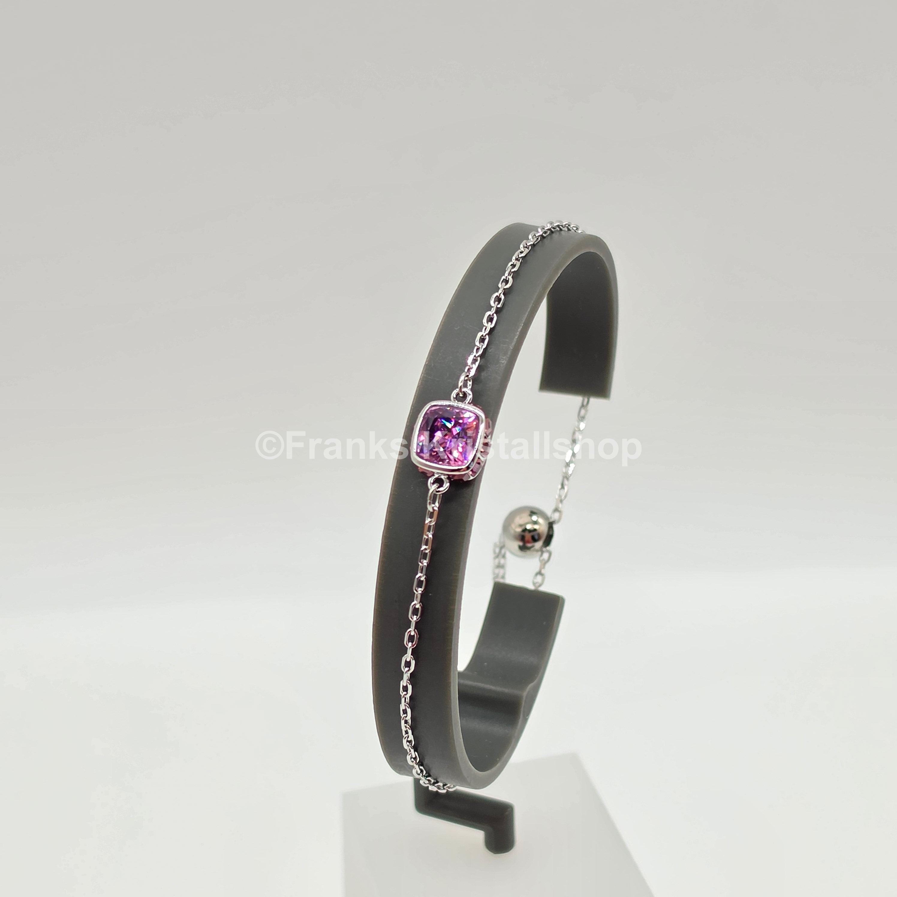 SWAROVSKI Birthstone Armband Februar, Violett, Rhodiniert 5710519