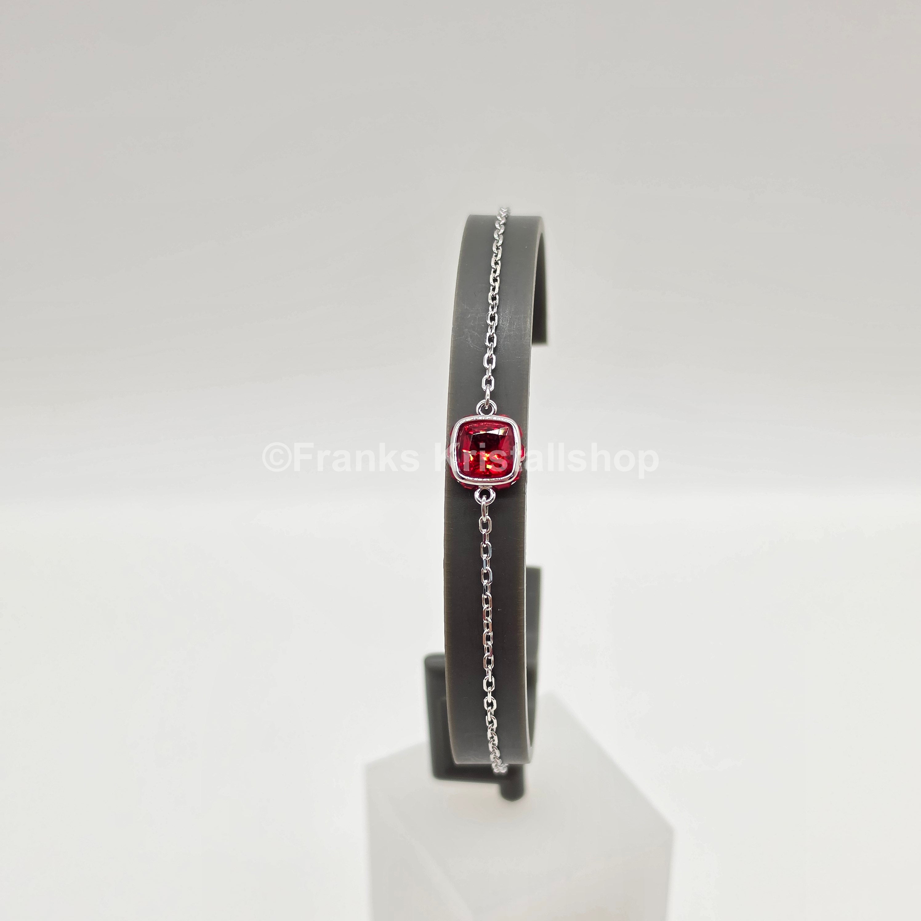SWAROVSKI Birthstone Armband Juli, Rot, Rhodiniert 5692885