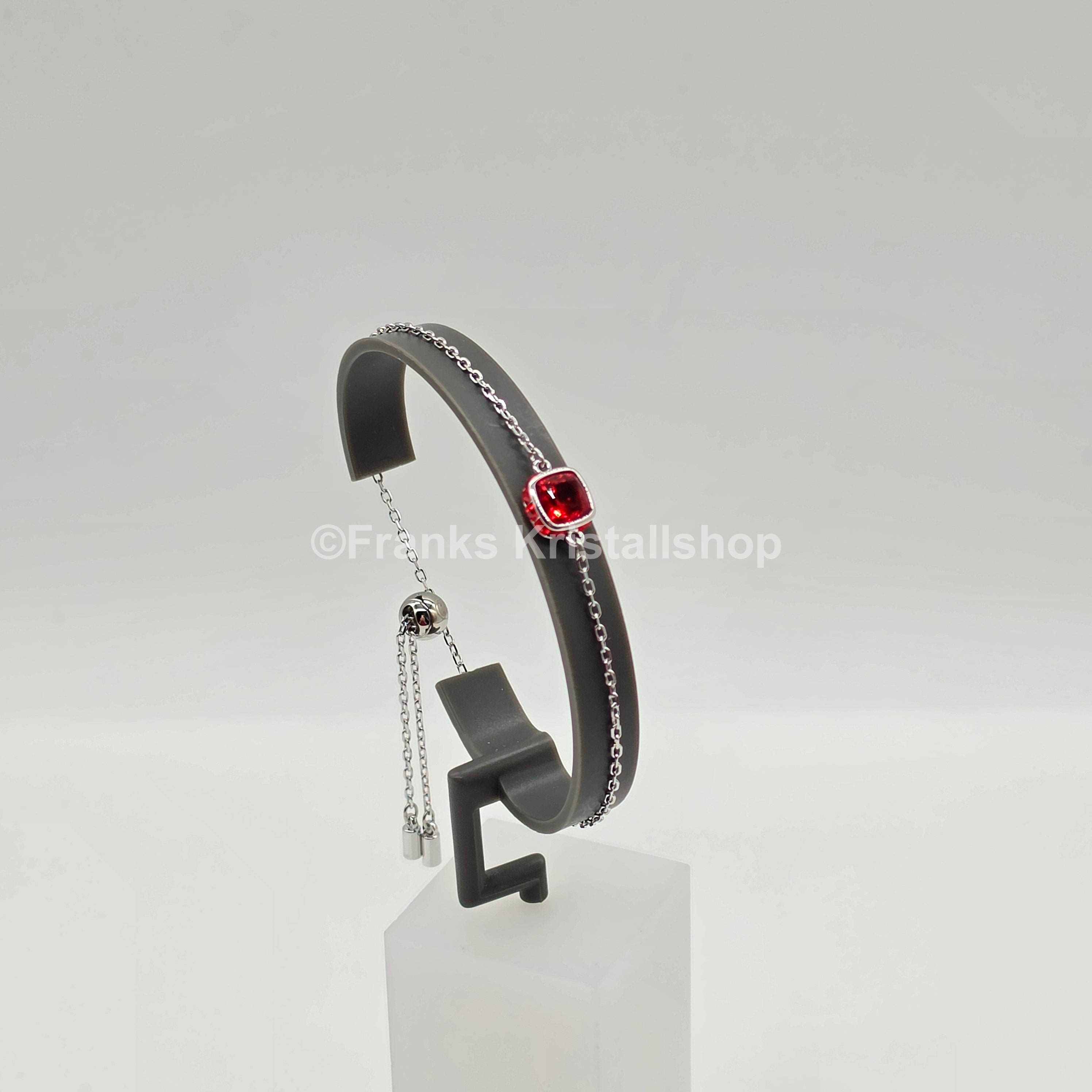 SWAROVSKI Birthstone Armband Juli, Rot, Rhodiniert 5692885