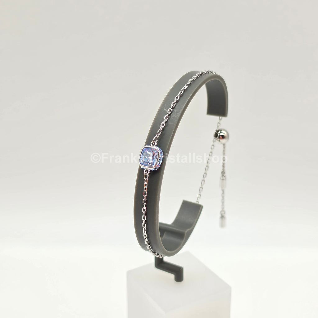 SWAROVSKI Birthstone Armband März, Blau, Rhodiniert 5710515