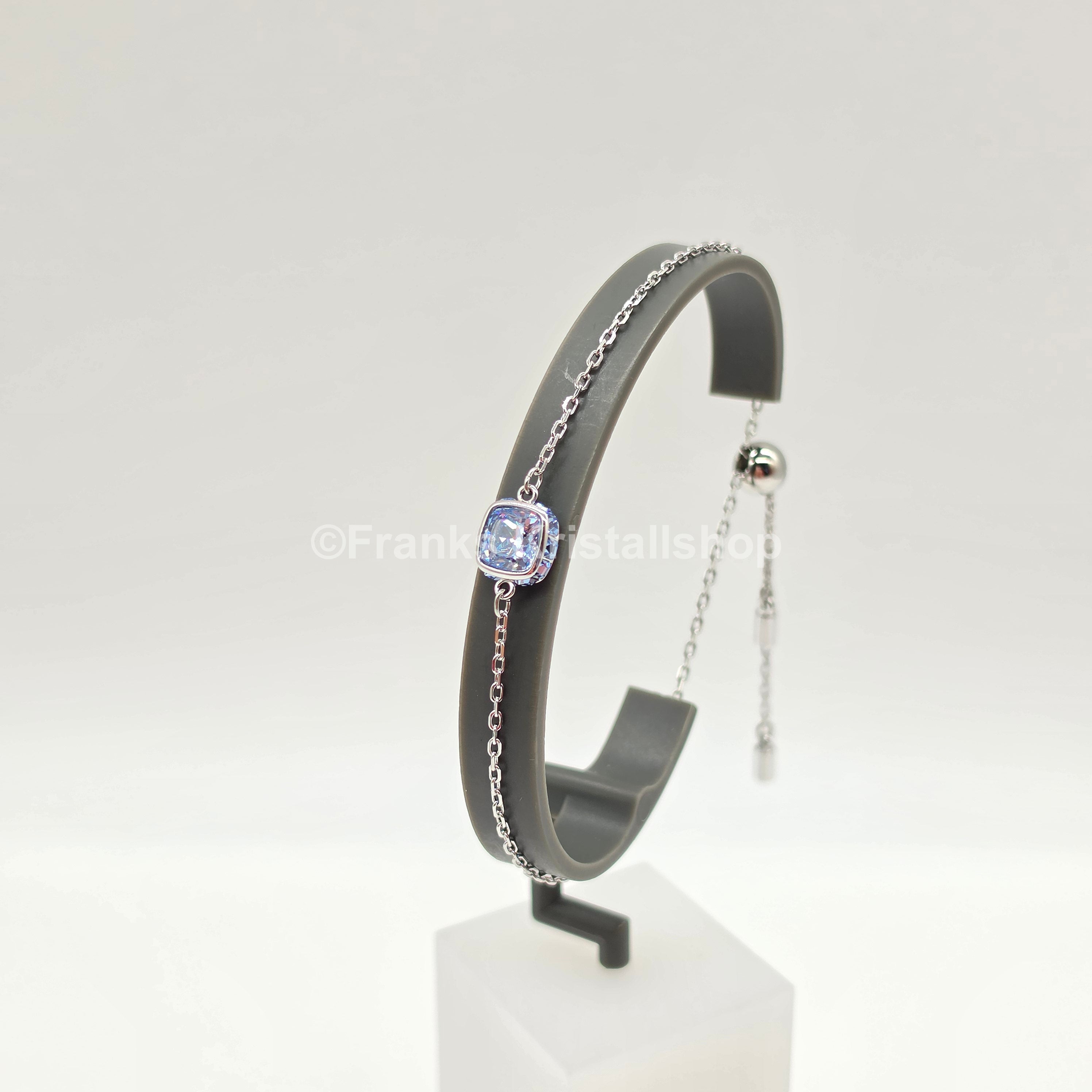 SWAROVSKI Birthstone Armband März, Blau, Rhodiniert 5710515