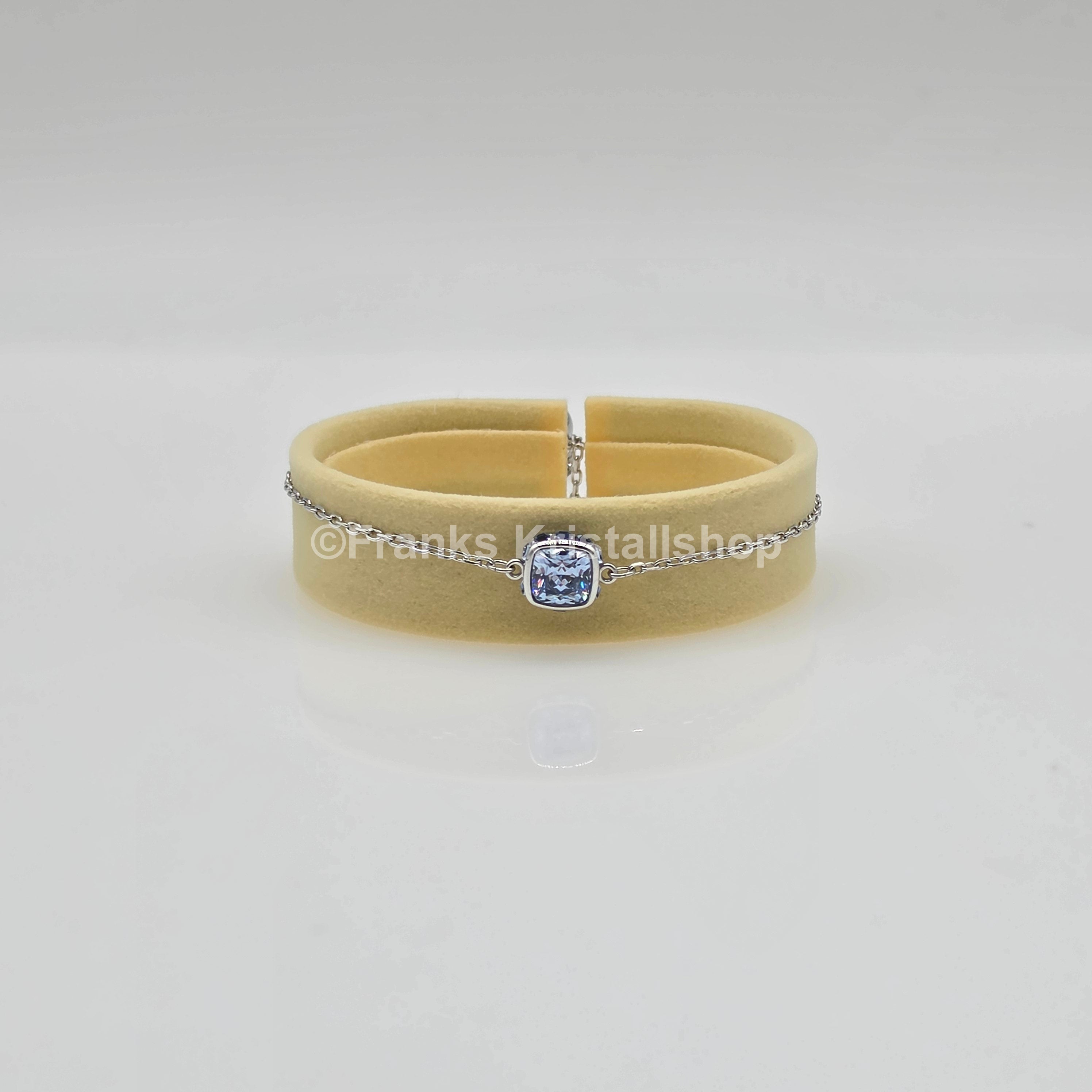 SWAROVSKI Birthstone Armband März, Blau, Rhodiniert 5710515