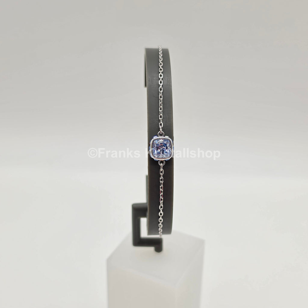 SWAROVSKI Birthstone Armband März, Blau, Rhodiniert 5710515