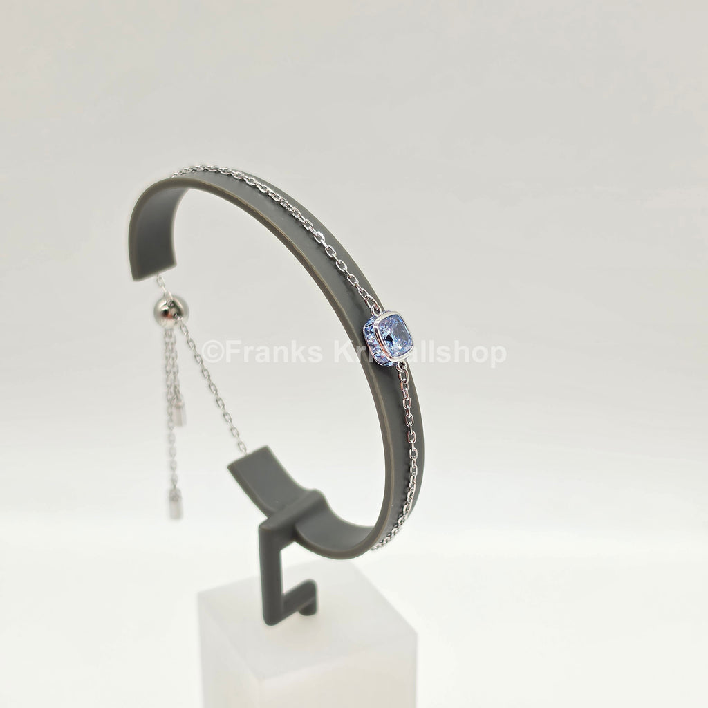 SWAROVSKI Birthstone Armband März, Blau, Rhodiniert 5710515