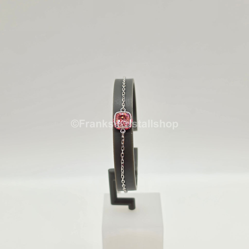SWAROVSKI Birthstone Armband Oktober, Rosa, Rhodiniert 5692883