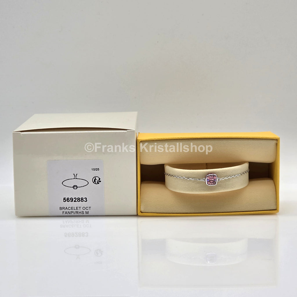 SWAROVSKI Birthstone Armband Oktober, Rosa, Rhodiniert 5692883