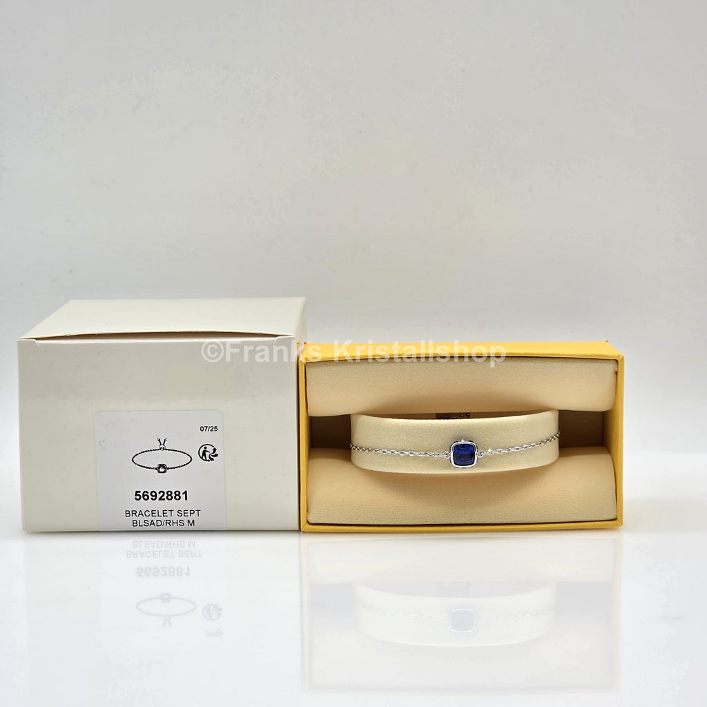 SWAROVSKI Birthstone Armband September, Blau, Rhodiniert 5692881