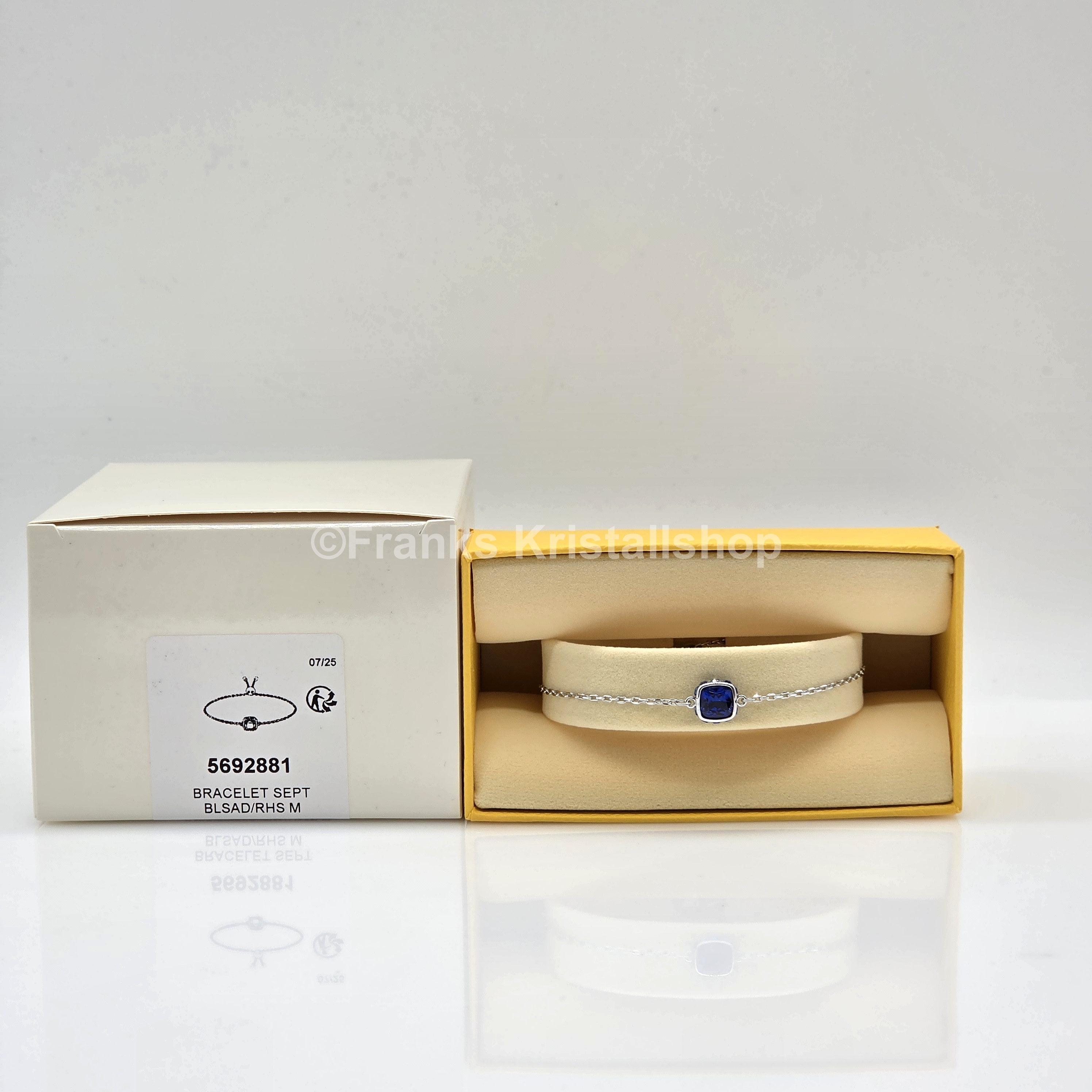 SWAROVSKI Birthstone Armband September, Blau, Rhodiniert 5692881