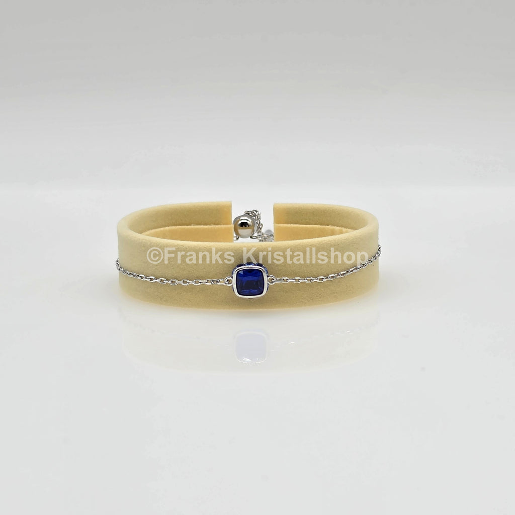 SWAROVSKI Birthstone Armband September, Blau, Rhodiniert 5692881