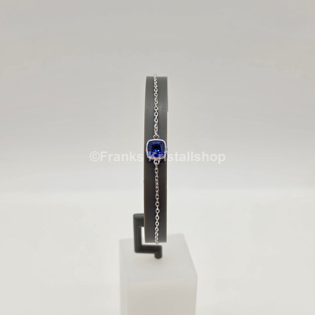 SWAROVSKI Birthstone Armband September, Blau, Rhodiniert 5692881