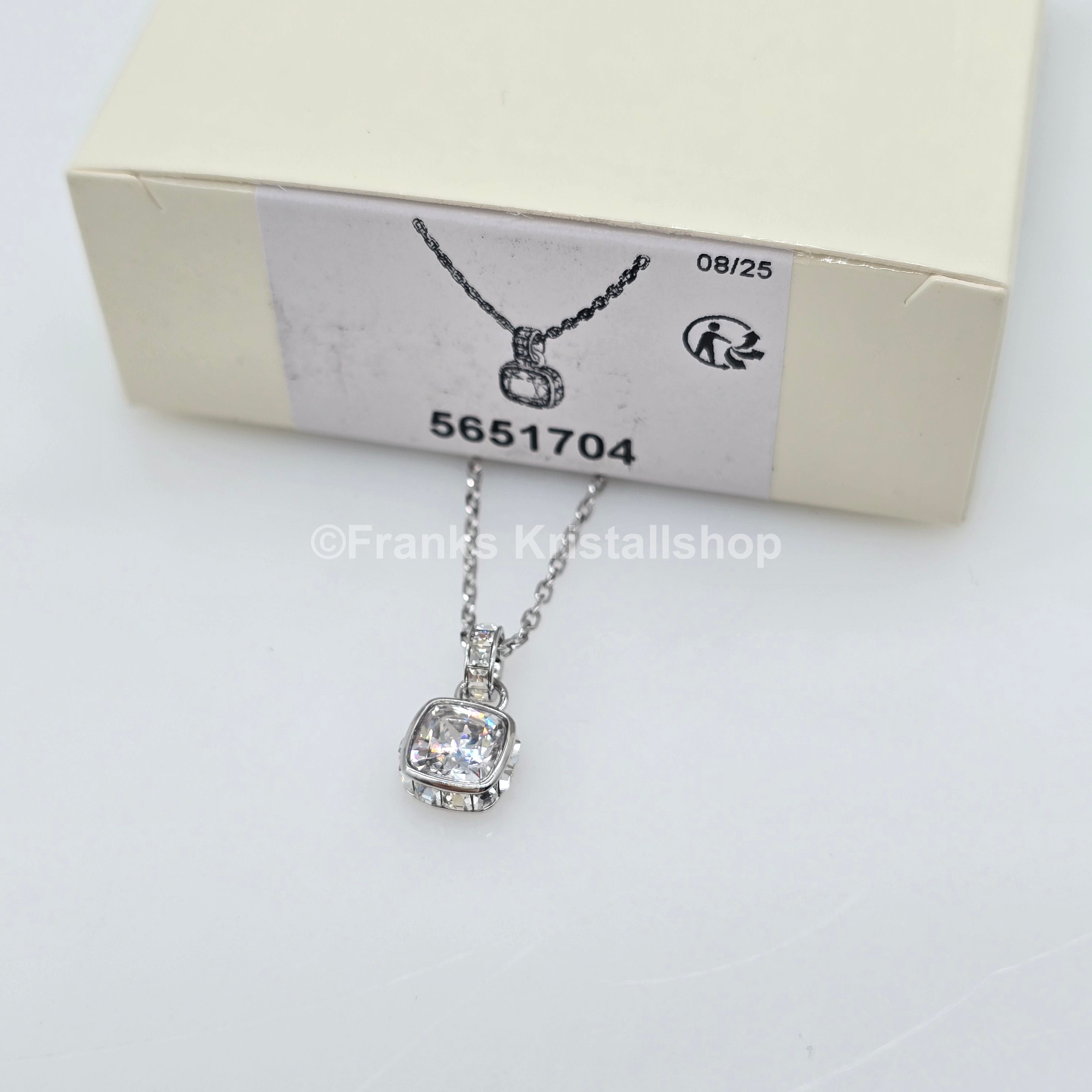 SWAROVSKI Birthstone Halskette Anhänger April, Klar, Rhodiniert 5651704