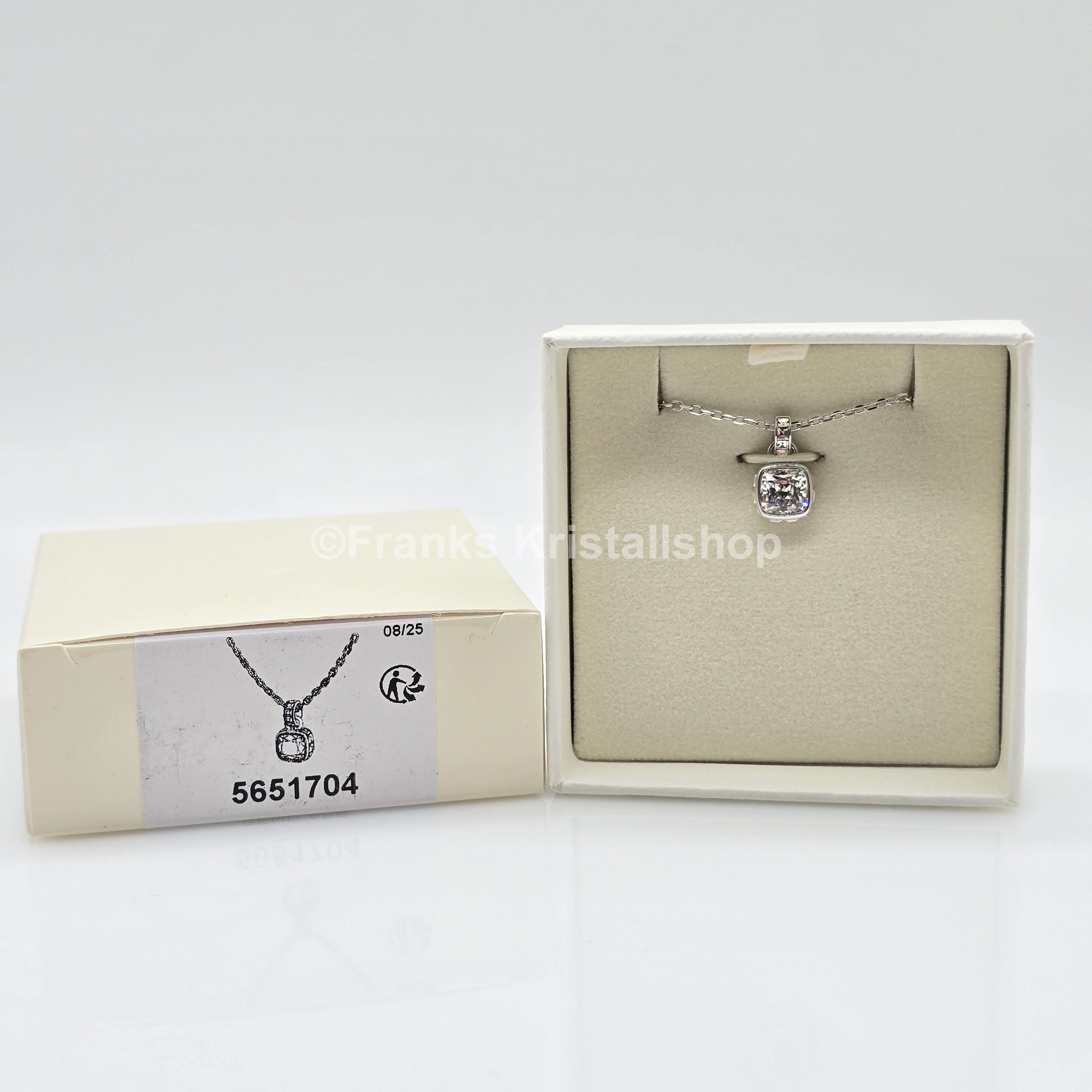 SWAROVSKI Birthstone Halskette Anhänger April, Klar, Rhodiniert 5651704