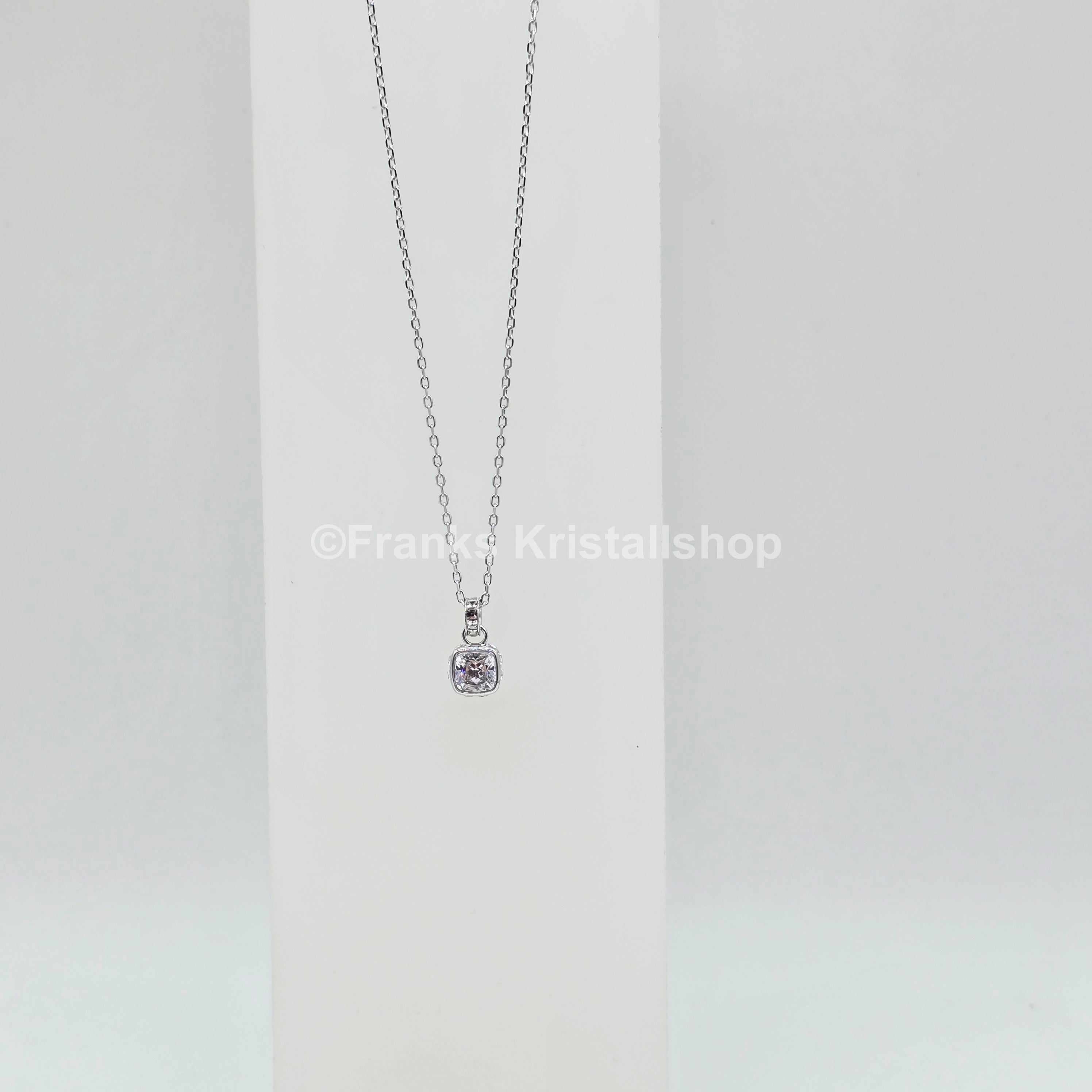 SWAROVSKI Birthstone Halskette Anhänger April, Klar, Rhodiniert 5651704