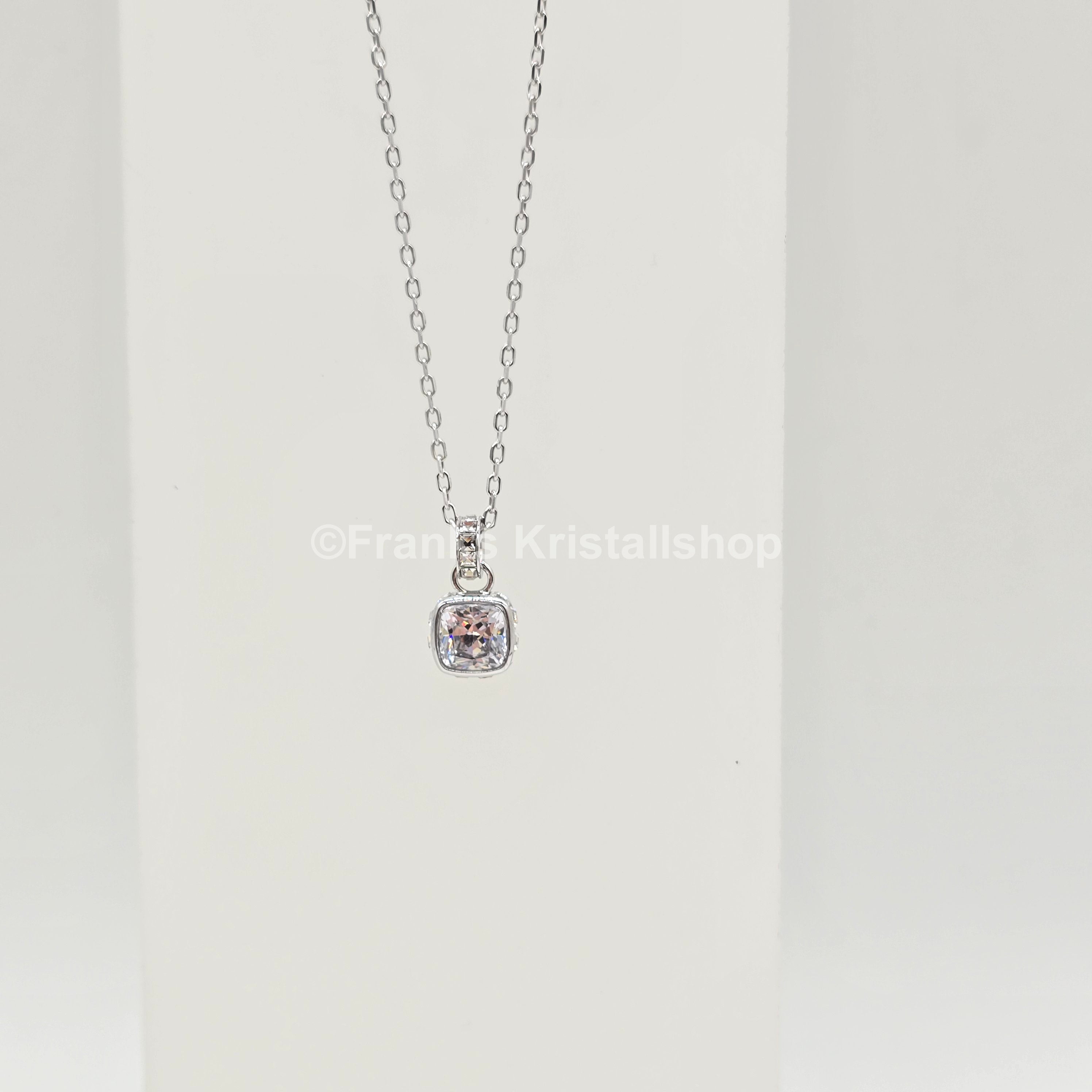 SWAROVSKI Birthstone Halskette Anhänger April, Klar, Rhodiniert 5651704