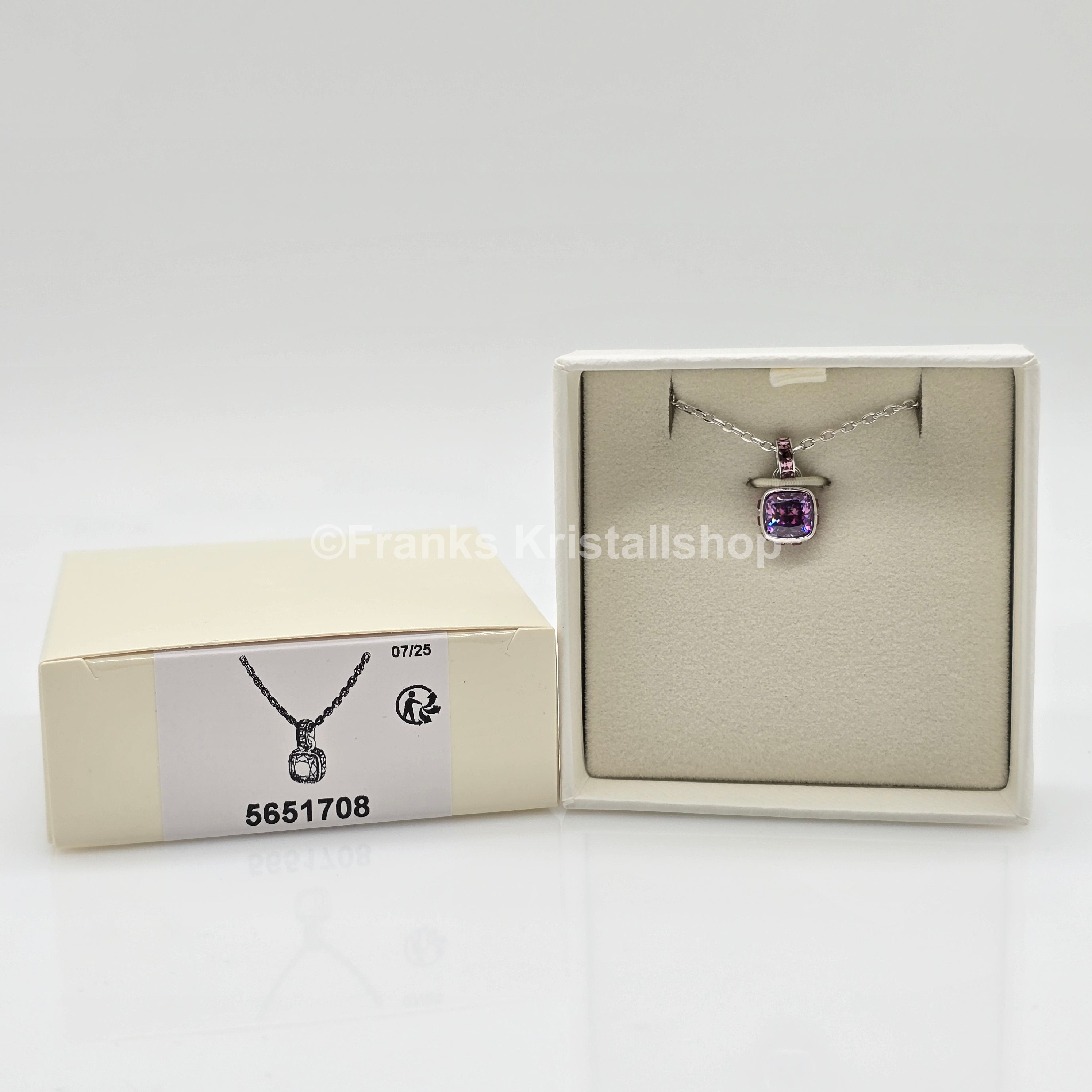 SWAROVSKI Birthstone Halskette Anhänger Februar Violett Rhodiniert 5651708