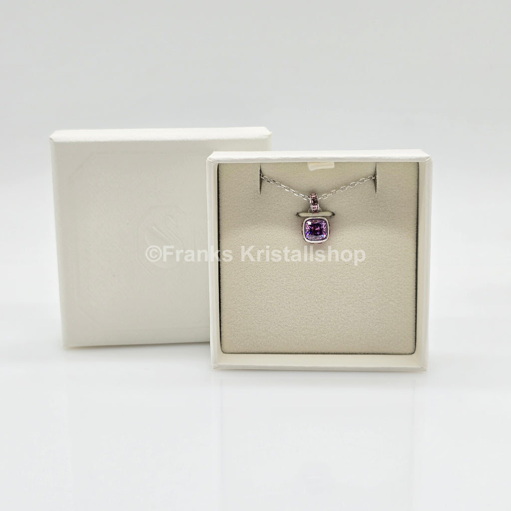 SWAROVSKI Birthstone Halskette Anhänger Februar Violett Rhodiniert 5651708