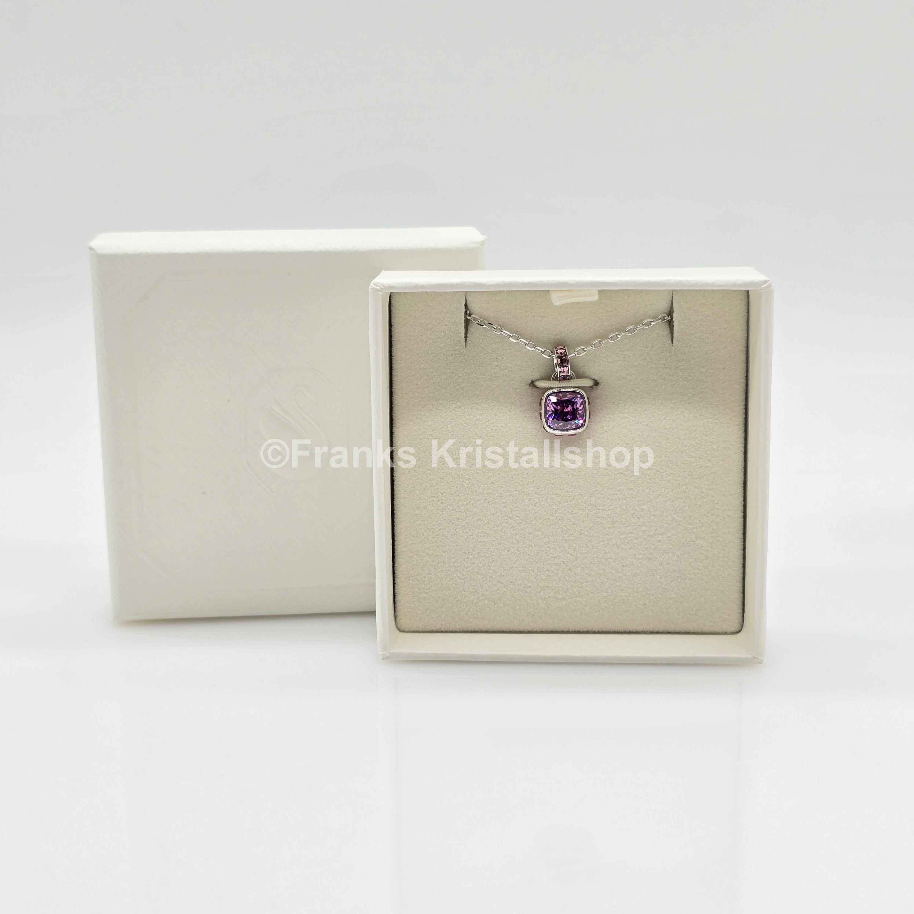 SWAROVSKI Birthstone Halskette Anhänger Februar Violett Rhodiniert 5651708