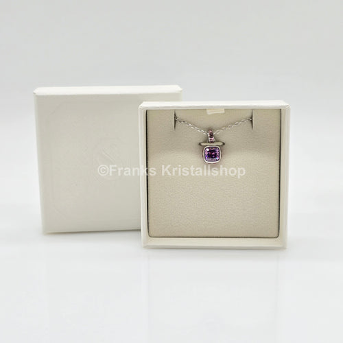SWAROVSKI Birthstone Halskette Anhänger Februar Violett Rhodiniert 5651708