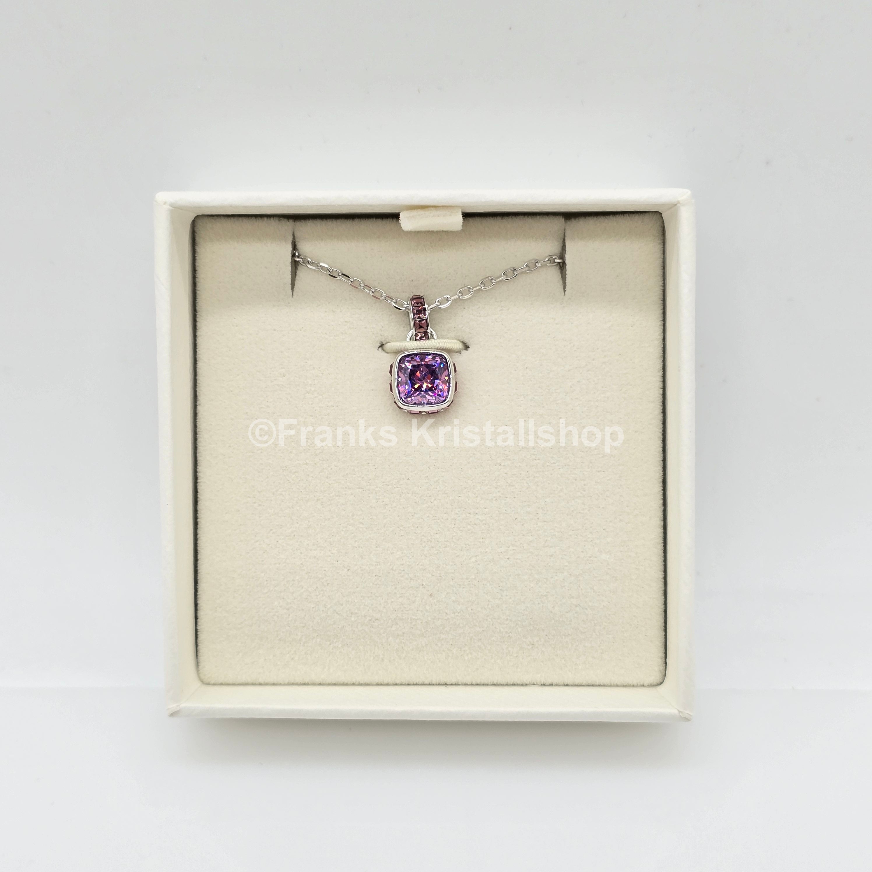 SWAROVSKI Birthstone Halskette Anhänger Februar Violett Rhodiniert 5651708
