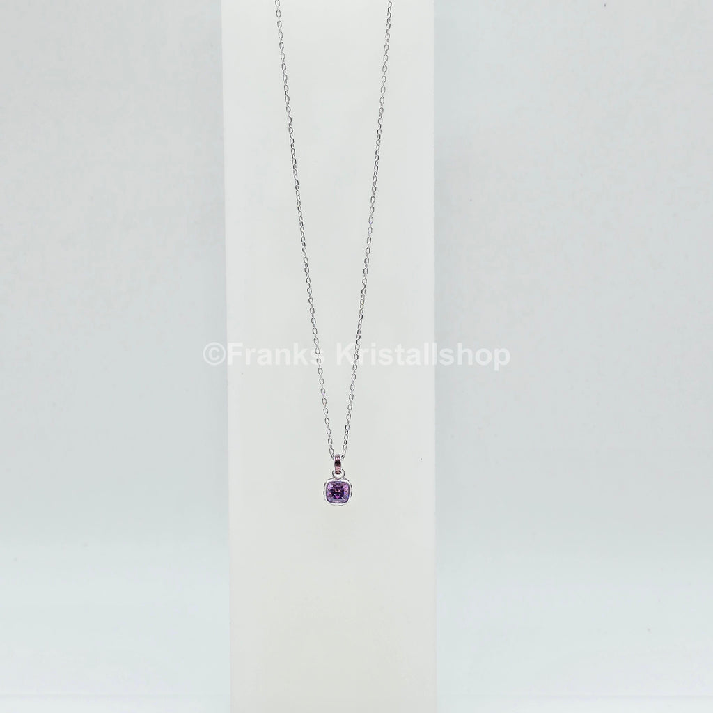 SWAROVSKI Birthstone Halskette Anhänger Februar Violett Rhodiniert 5651708