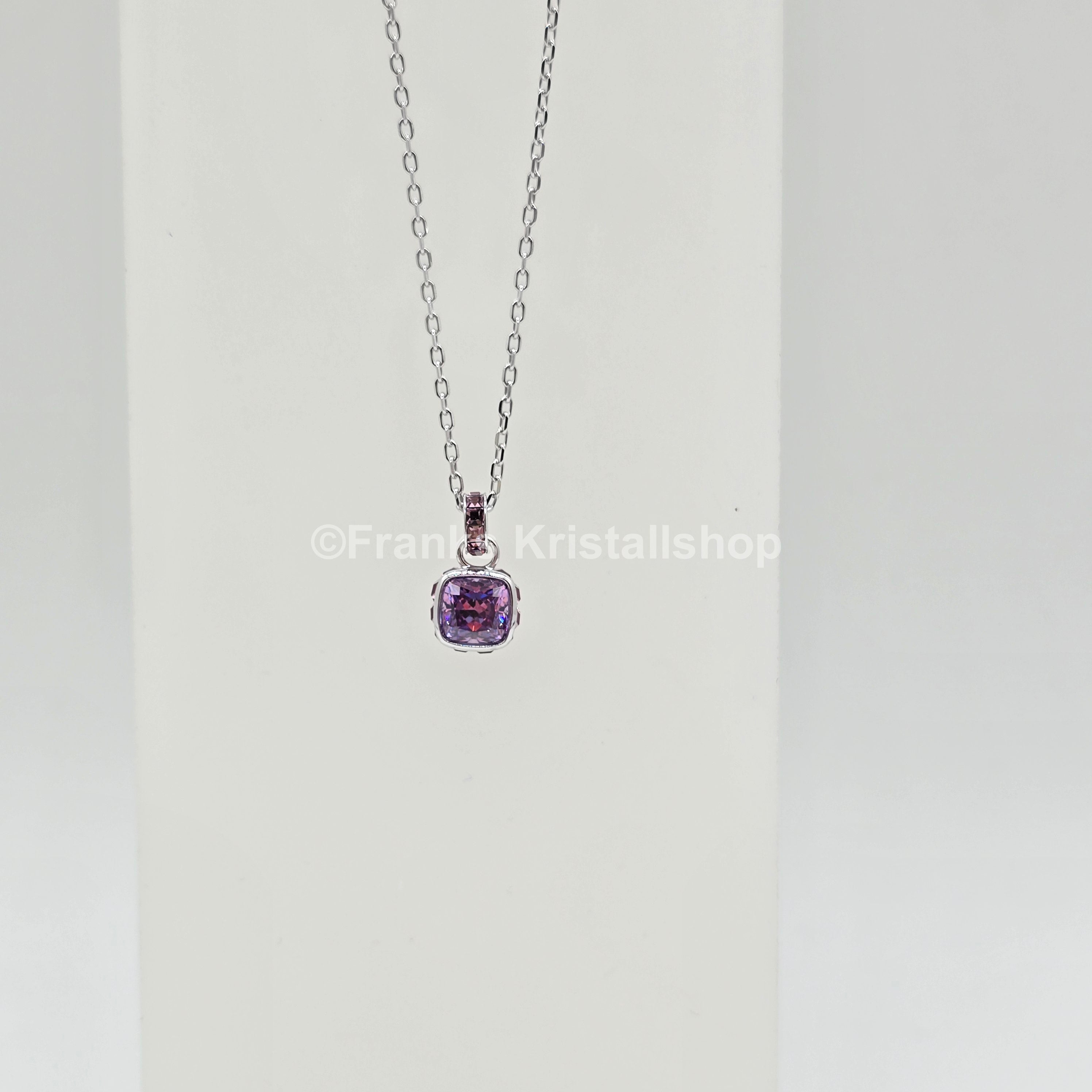 SWAROVSKI Birthstone Halskette Anhänger Februar Violett Rhodiniert 5651708
