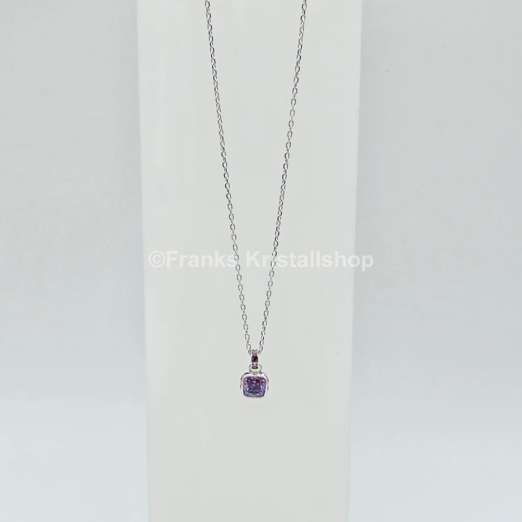 SWAROVSKI Birthstone Halskette Anhänger Februar Violett Rhodiniert 5651708