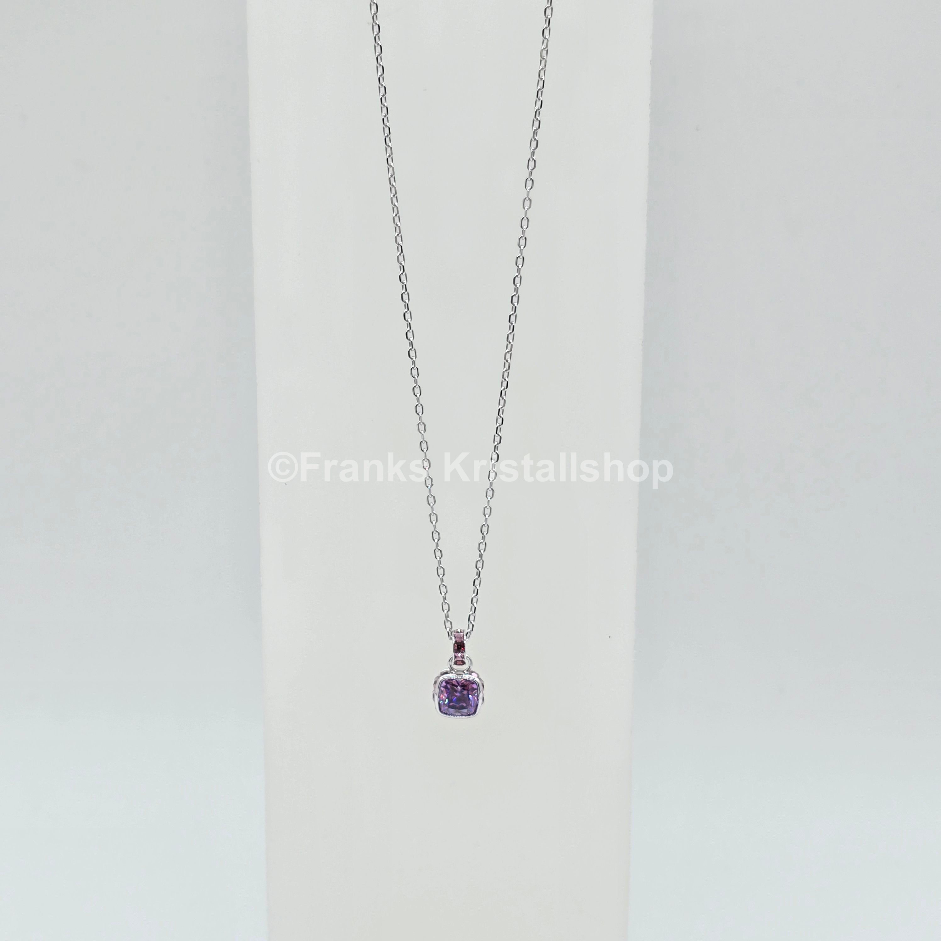SWAROVSKI Birthstone Halskette Anhänger Februar Violett Rhodiniert 5651708