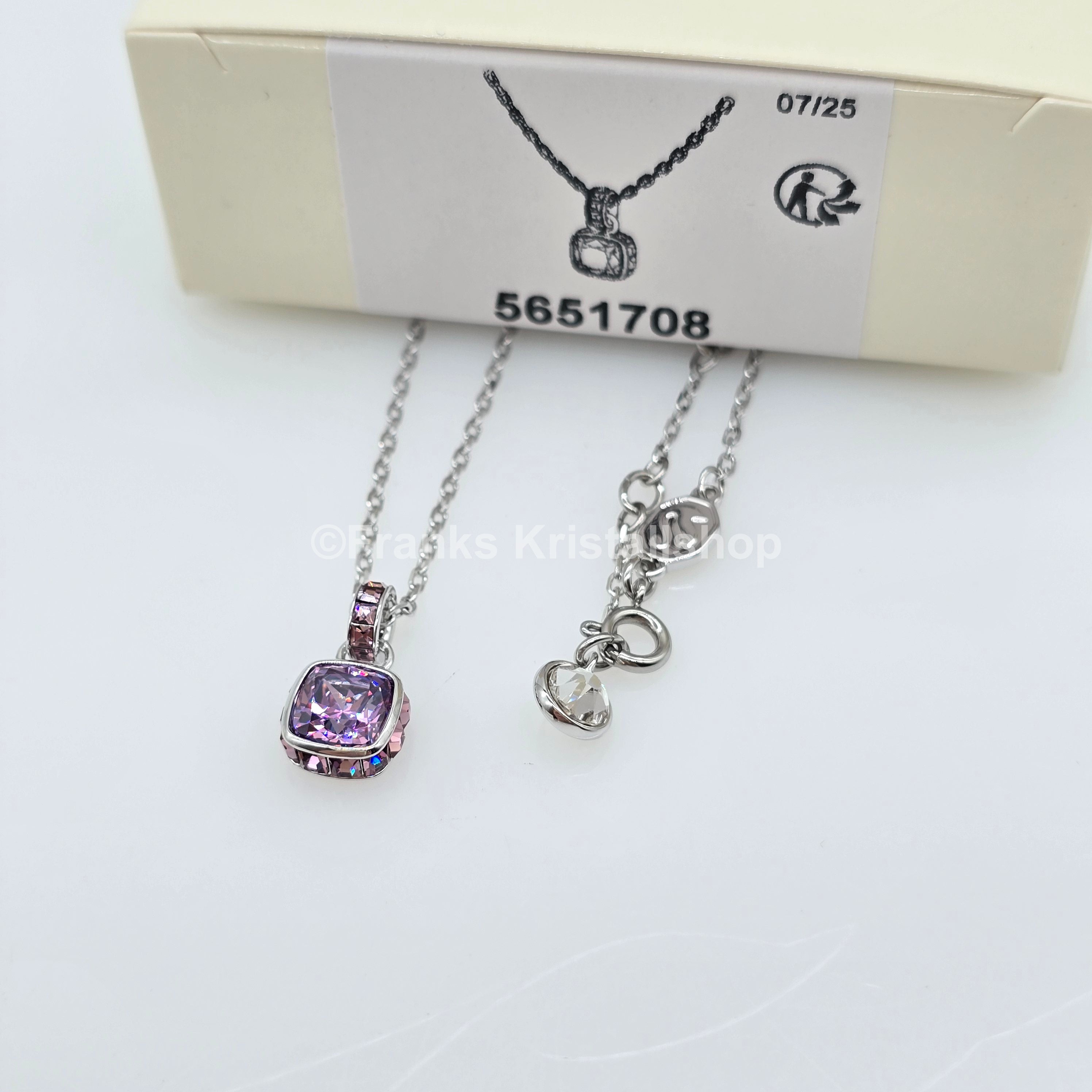 SWAROVSKI Birthstone Halskette Anhänger Februar Violett Rhodiniert 5651708