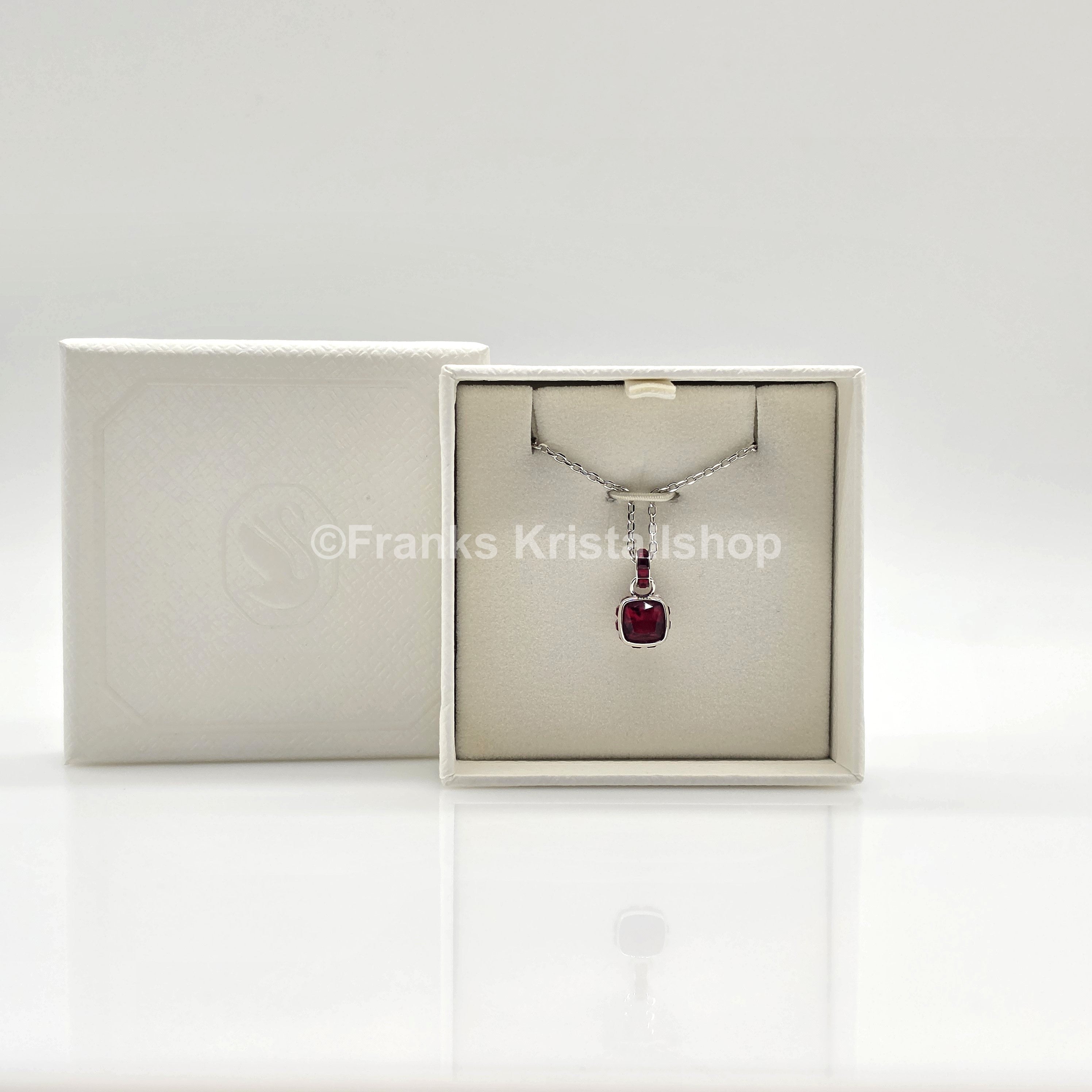SWAROVSKI Birthstone Halskette Anhänger Januar, Rot, Rhodiniert 5651709
