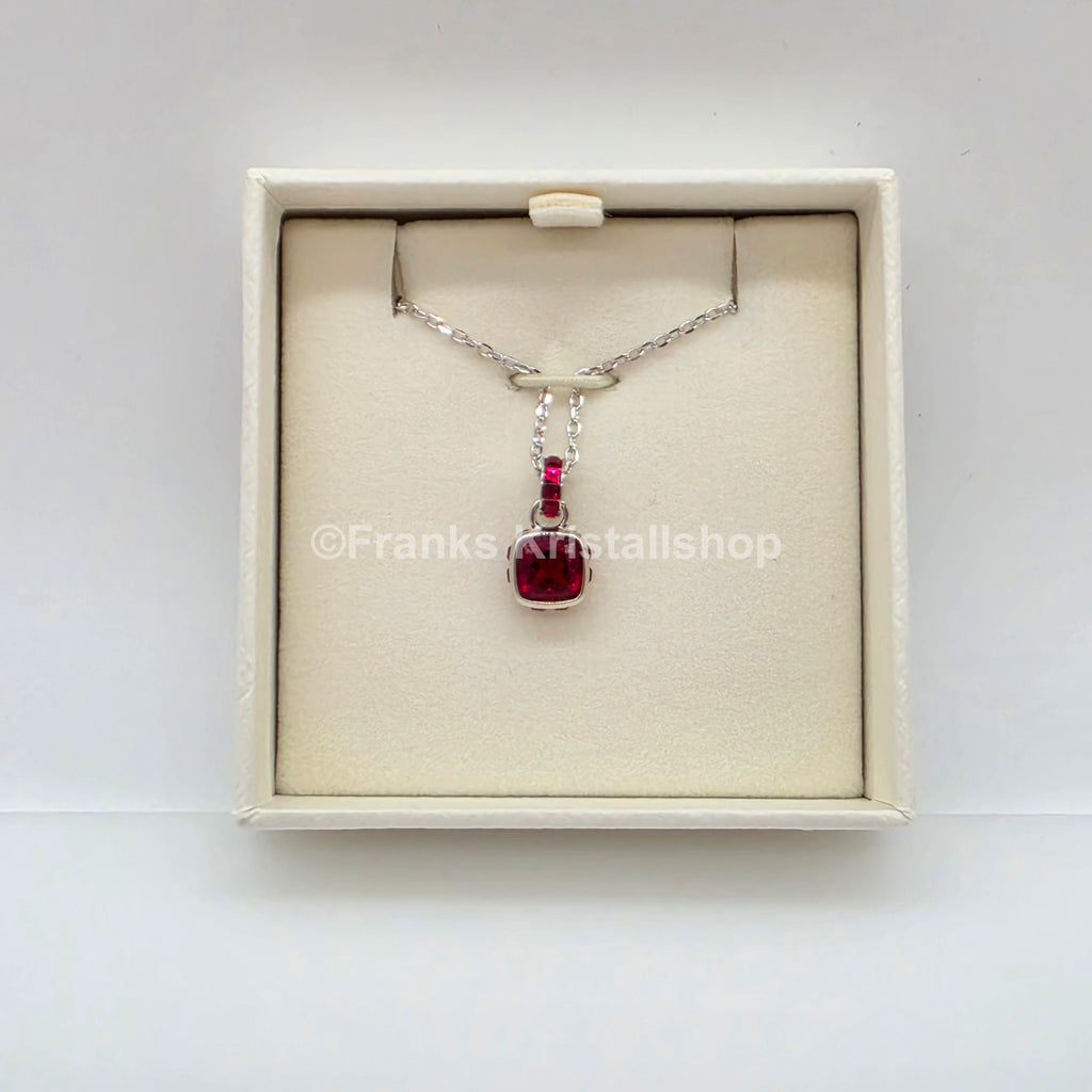 SWAROVSKI Birthstone Halskette Anhänger Januar, Rot, Rhodiniert 5651709