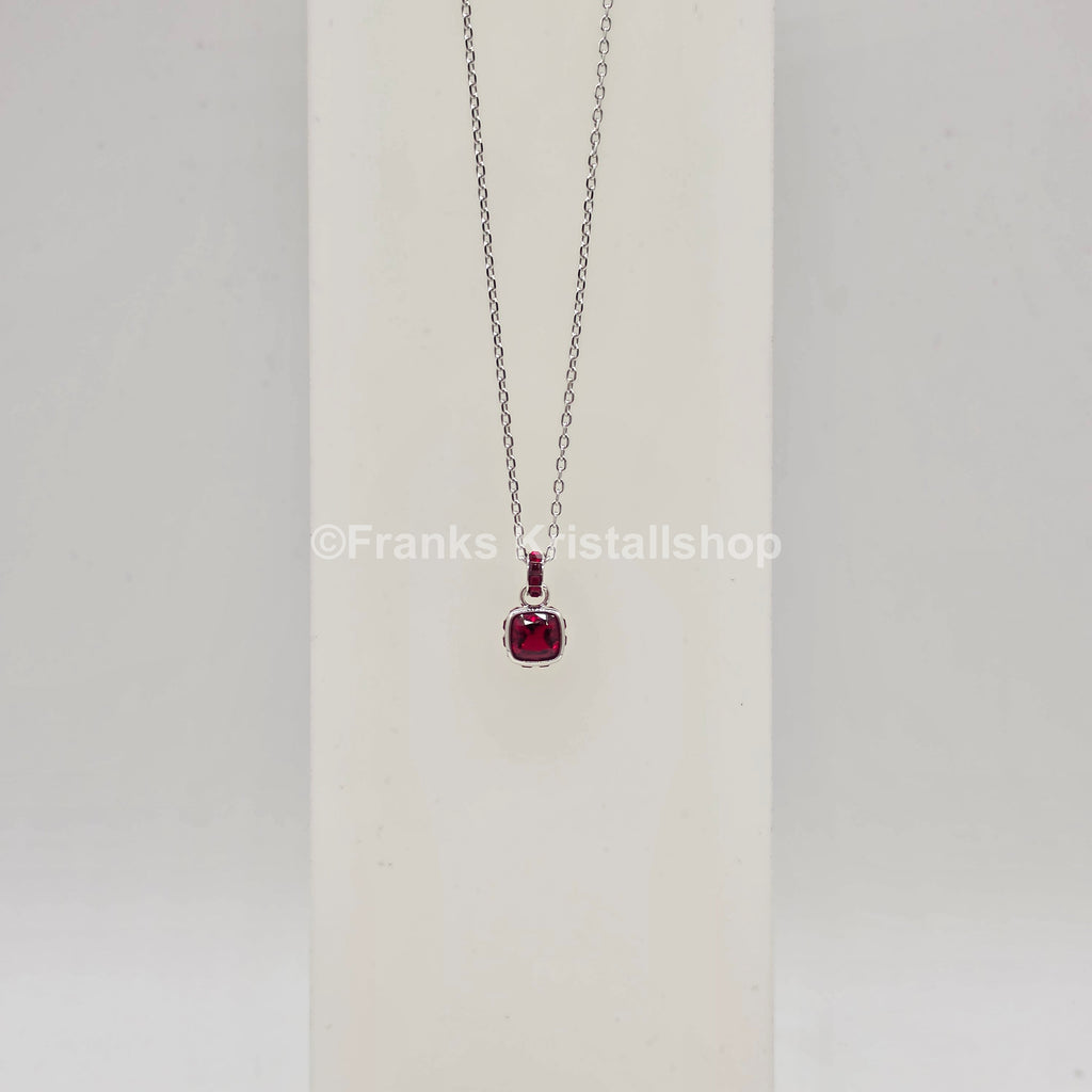 SWAROVSKI Birthstone Halskette Anhänger Januar, Rot, Rhodiniert 5651709
