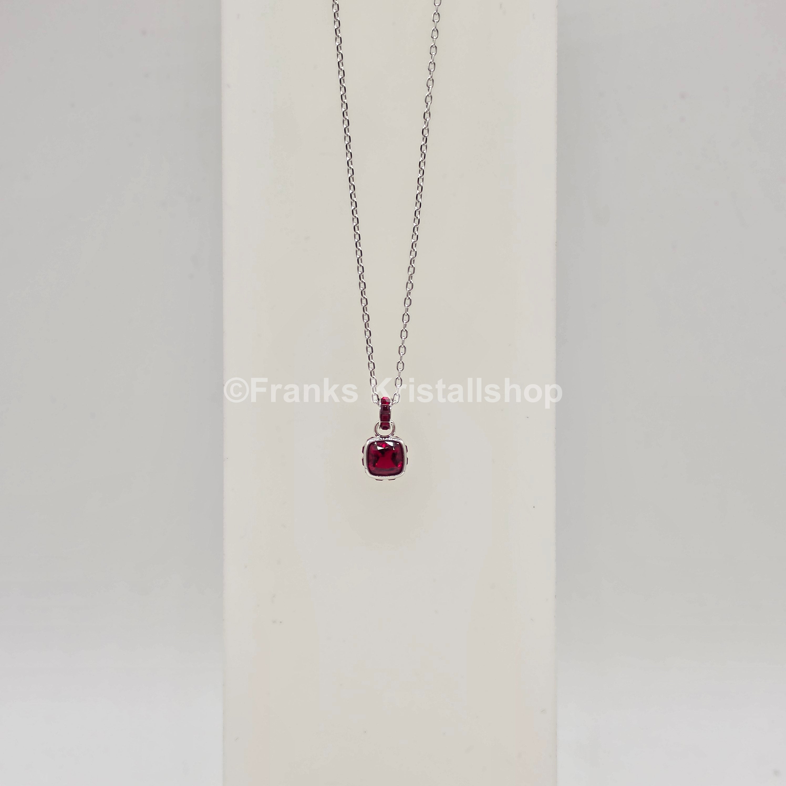 SWAROVSKI Birthstone Halskette Anhänger Januar, Rot, Rhodiniert 5651709
