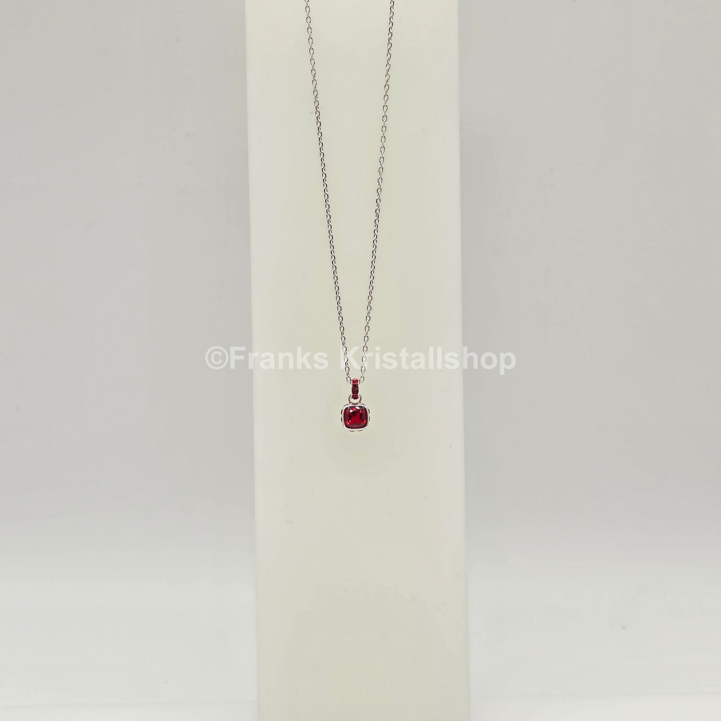 SWAROVSKI Birthstone Halskette Anhänger Januar, Rot, Rhodiniert 5651709