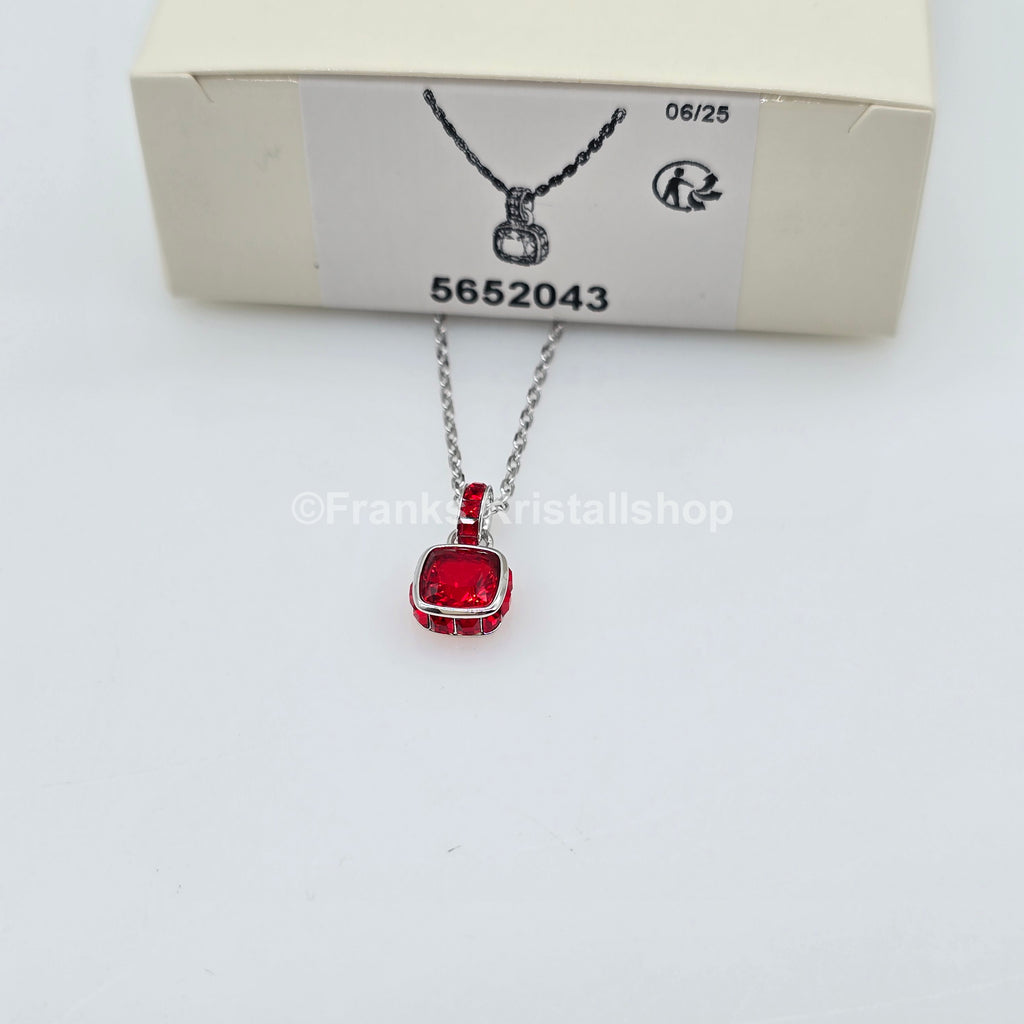 SWAROVSKI Birthstone Halskette Anhänger Juli, Rot, Rhodiniert 5652043