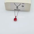 SWAROVSKI Birthstone Halskette Anhänger Juli, Rot, Rhodiniert 5652043