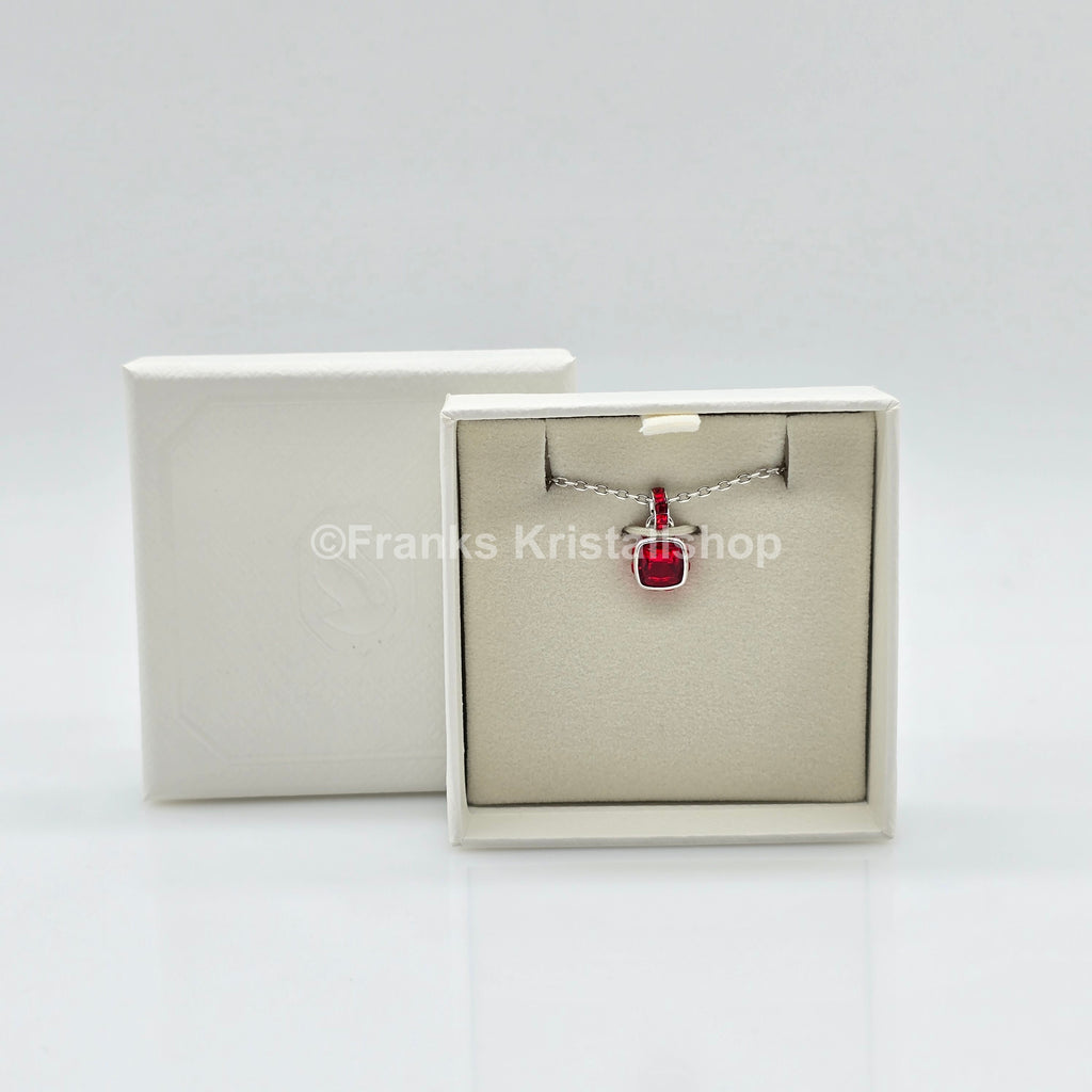 SWAROVSKI Birthstone Halskette Anhänger Juli, Rot, Rhodiniert 5652043
