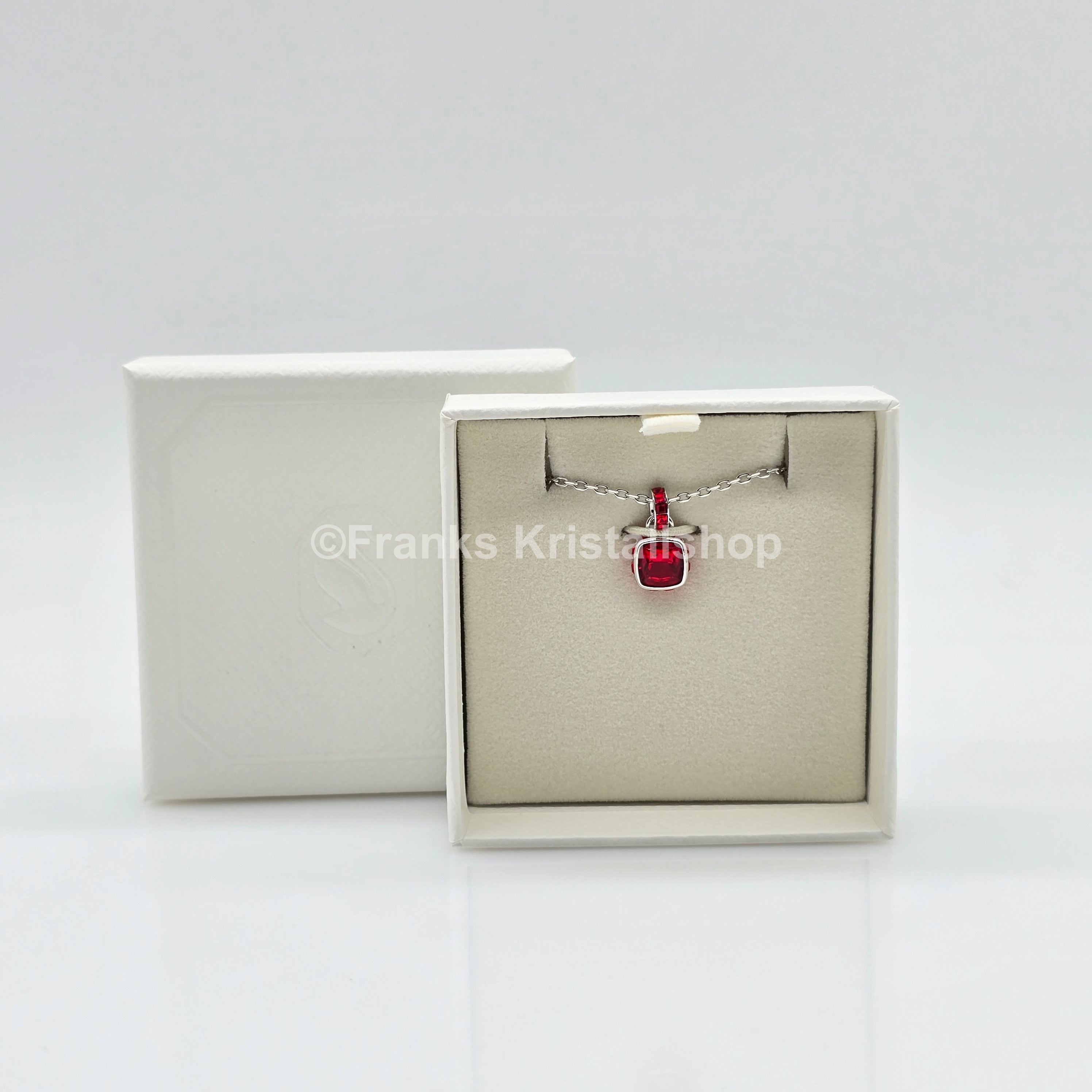 SWAROVSKI Birthstone Halskette Anhänger Juli, Rot, Rhodiniert 5652043