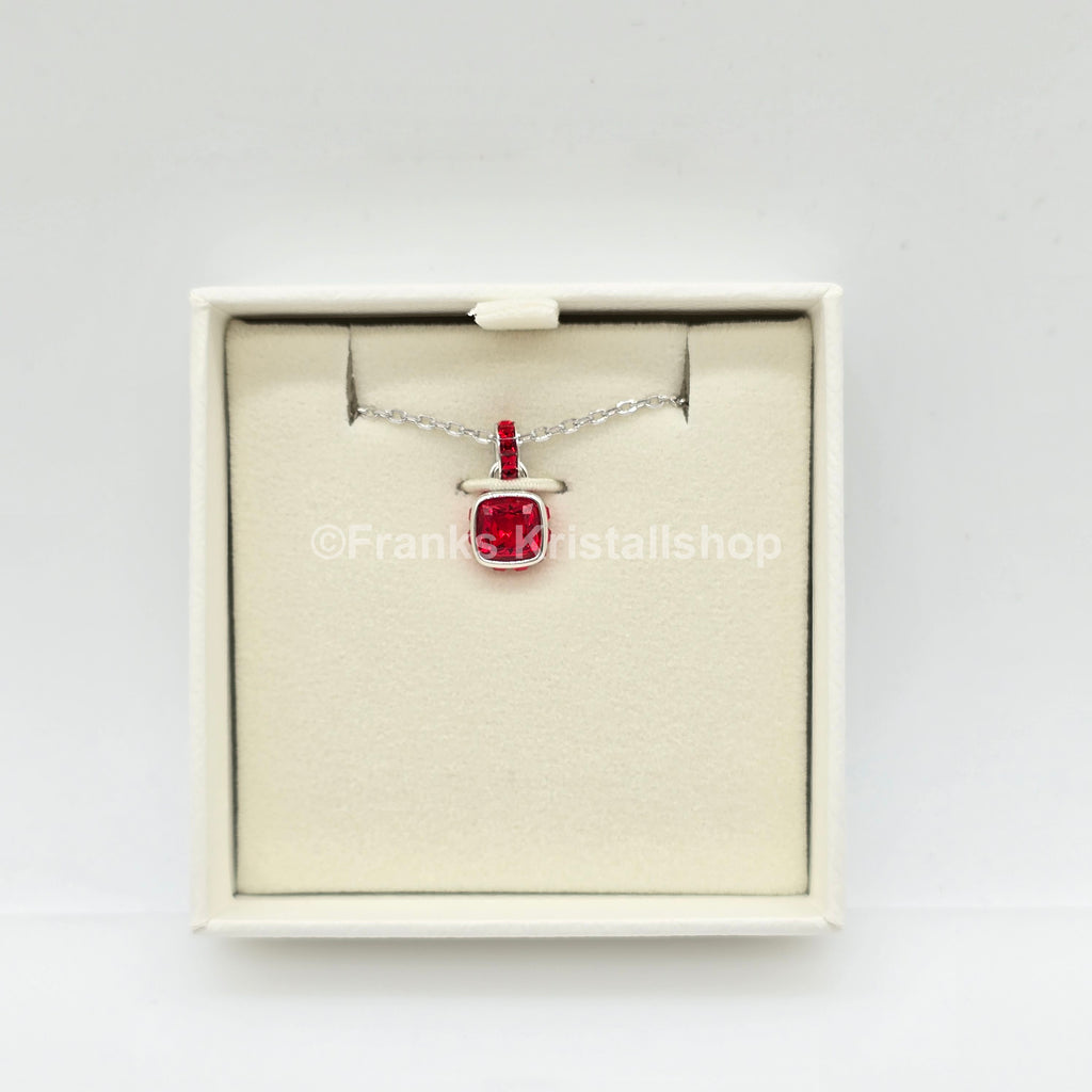 SWAROVSKI Birthstone Halskette Anhänger Juli, Rot, Rhodiniert 5652043