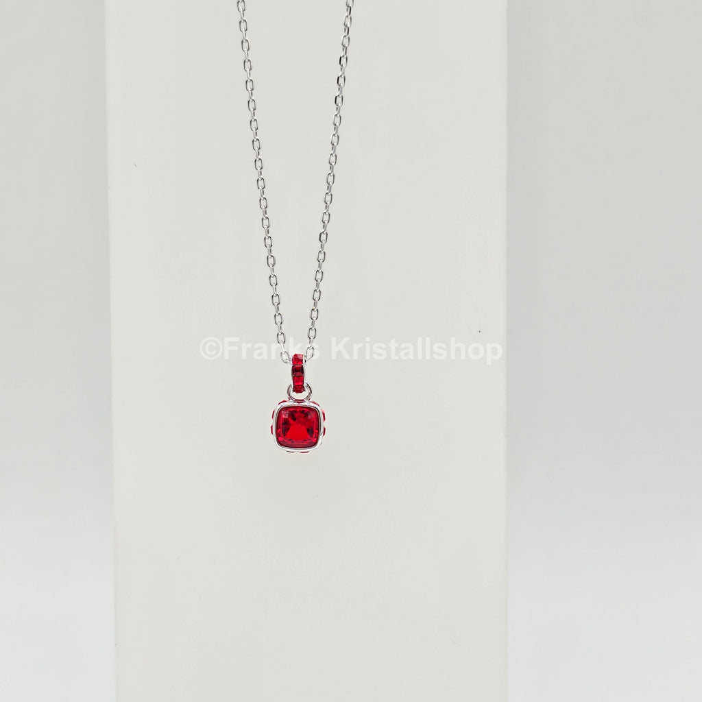 SWAROVSKI Birthstone Halskette Anhänger Juli, Rot, Rhodiniert 5652043