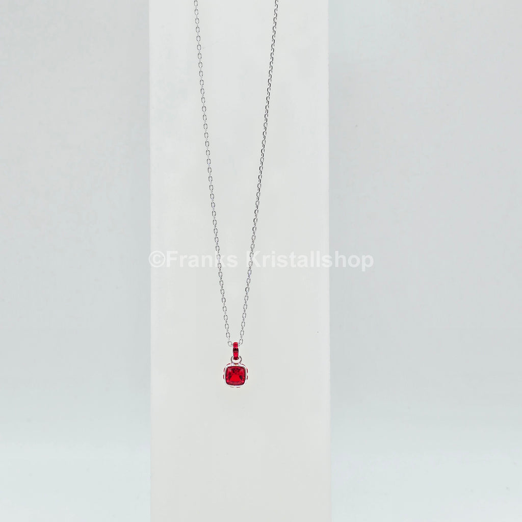 SWAROVSKI Birthstone Halskette Anhänger Juli, Rot, Rhodiniert 5652043