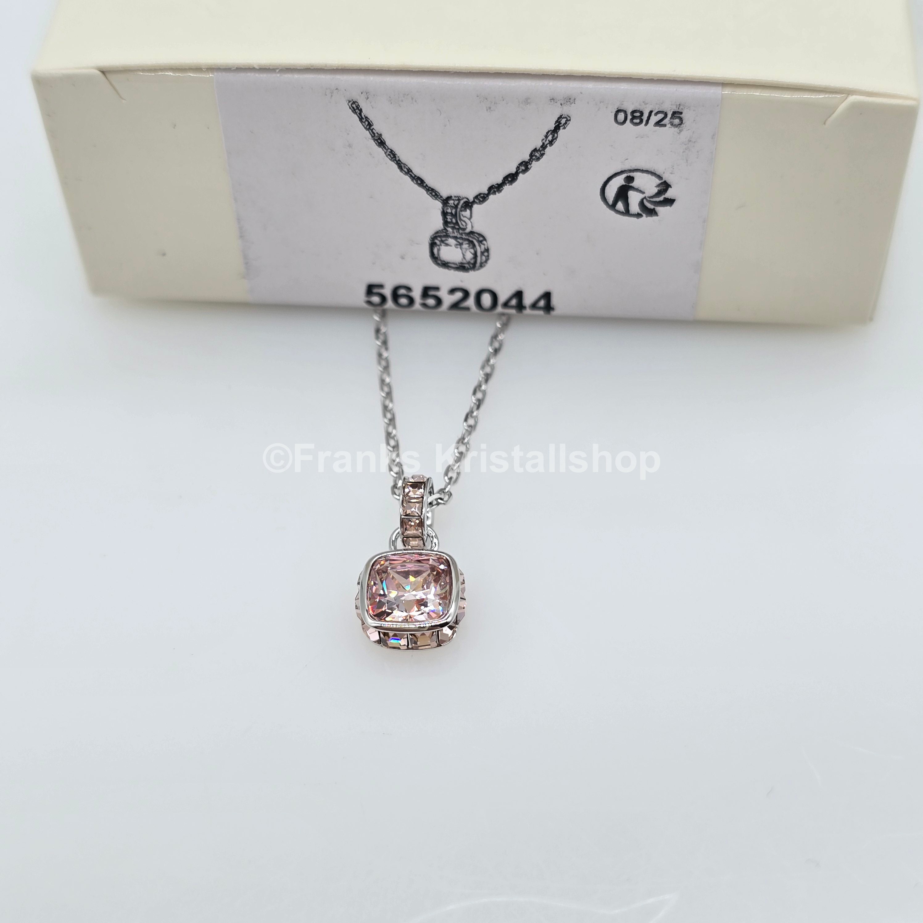 SWAROVSKI Birthstone Halskette Anhänger Juni, Rosa, Rhodiniert 5652044
