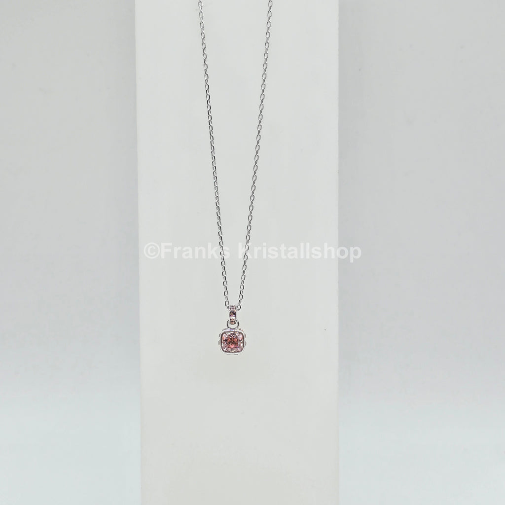 SWAROVSKI Birthstone Halskette Anhänger Juni, Rosa, Rhodiniert 5652044