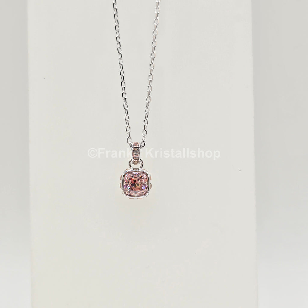 SWAROVSKI Birthstone Halskette Anhänger Juni, Rosa, Rhodiniert 5652044