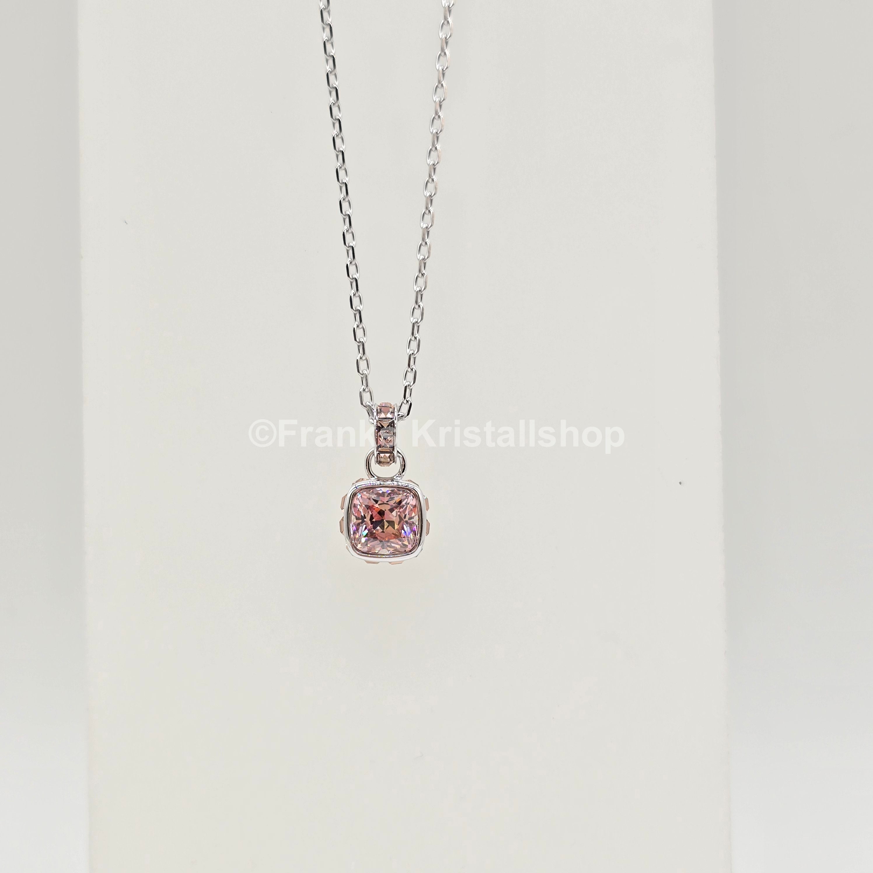 SWAROVSKI Birthstone Halskette Anhänger Juni, Rosa, Rhodiniert 5652044