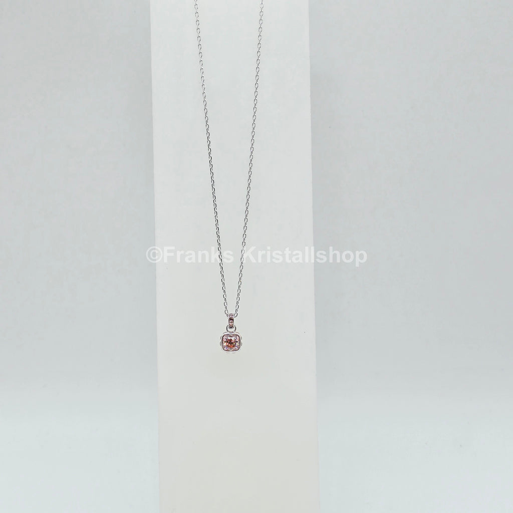 SWAROVSKI Birthstone Halskette Anhänger Juni, Rosa, Rhodiniert 5652044